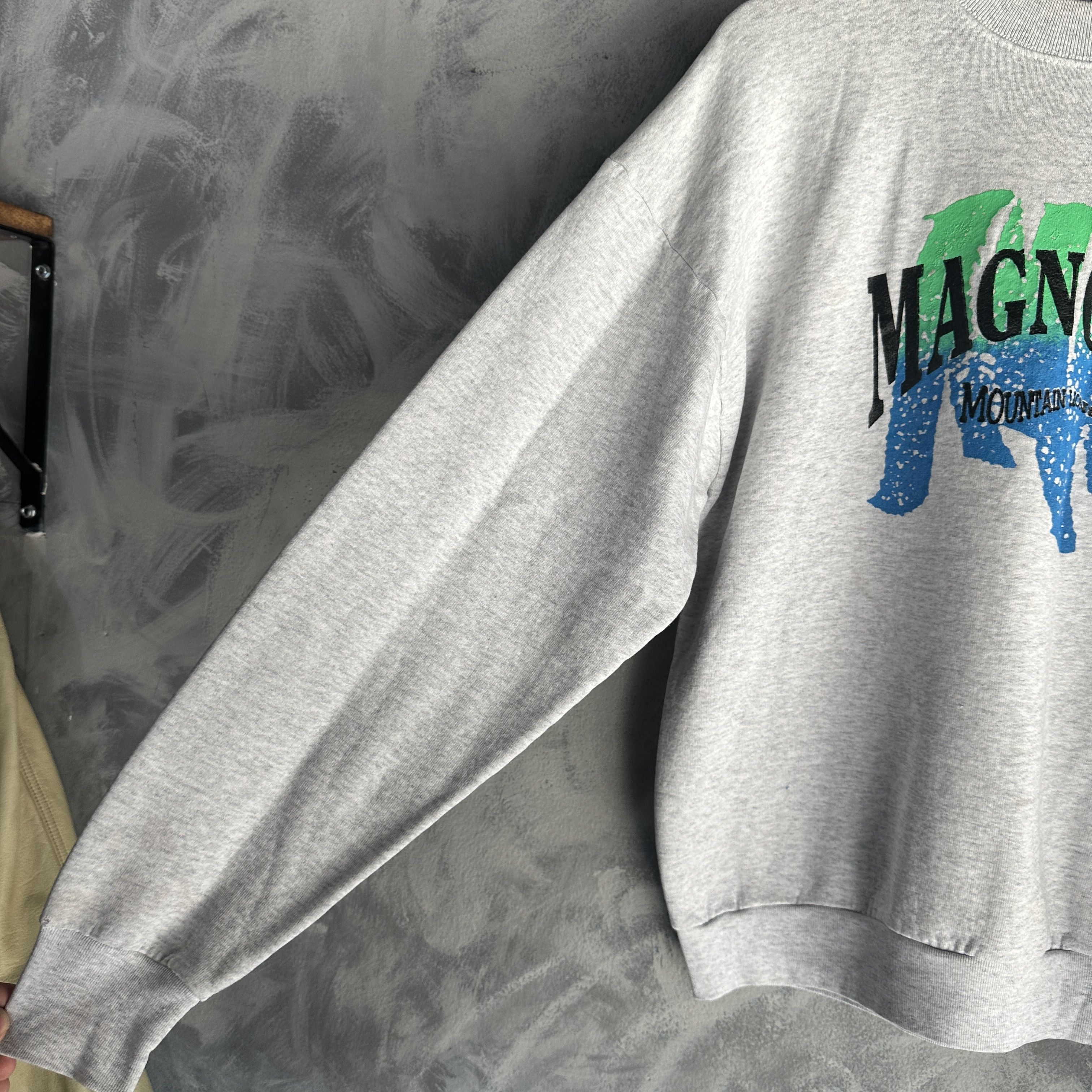 Fruit Of The Loom Vtg Magnolia Sweater Mens Crewneck Mountain Lions Boxy 90s Size US XL / EU 56 / 4 - 3 Thumbnail