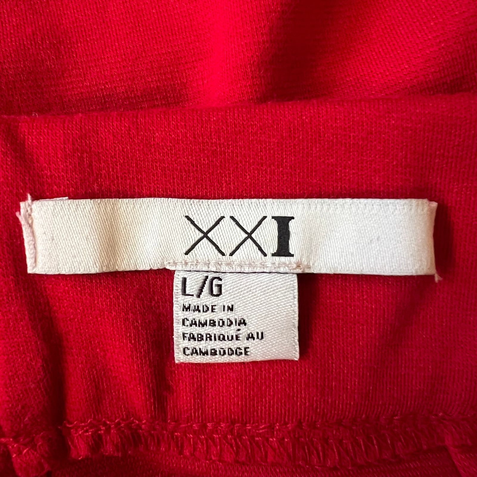 Forever 21 Forever 21 XXI Red Mini Skirt, L Size 30" / US 8 / IT 44 - 3 Thumbnail
