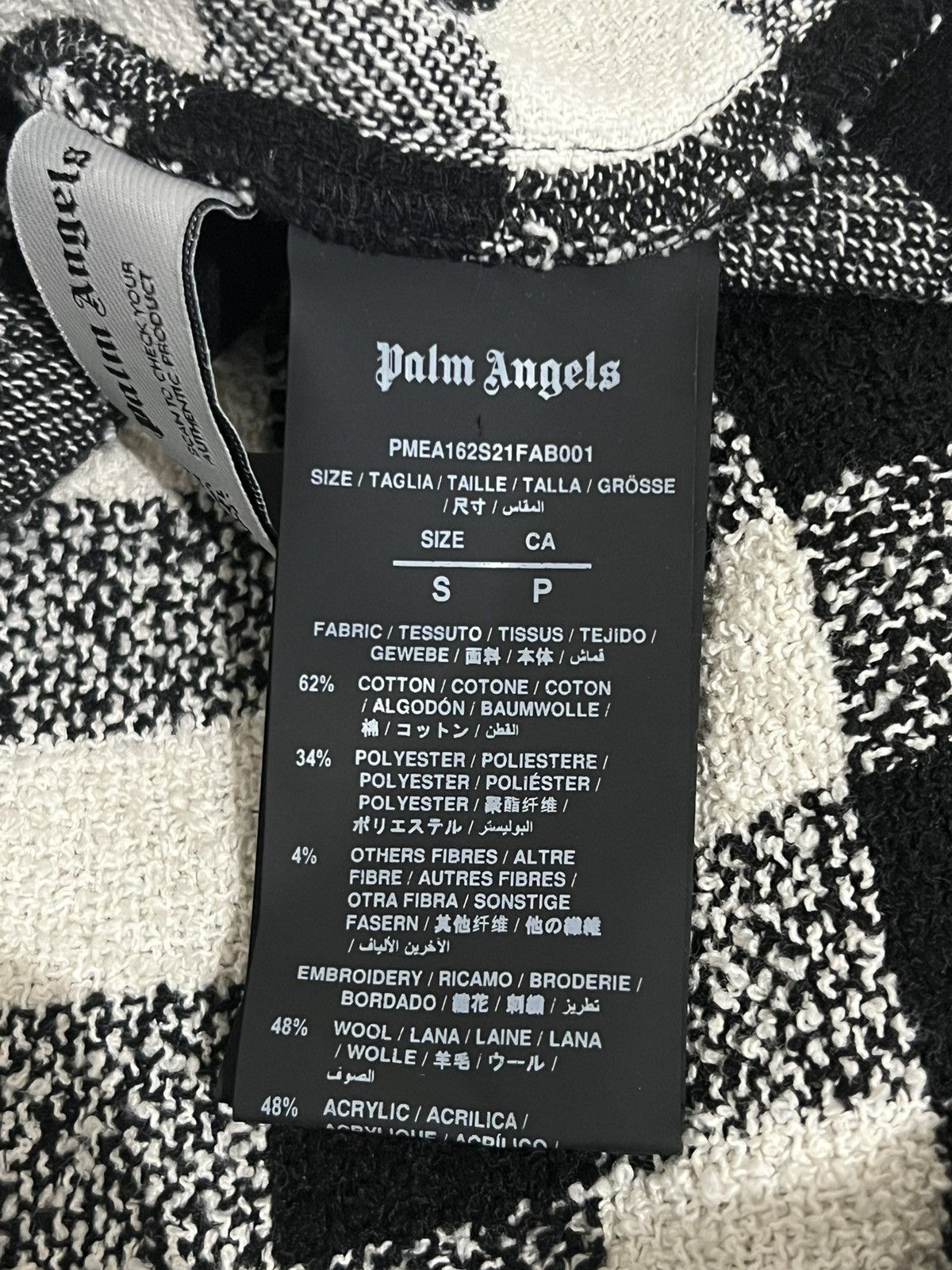 Palm Angels PALM ANGELS LOGO OVER SHIRT WHITE BLACK Size US S / EU 44-46 / 1 - 5 Thumbnail