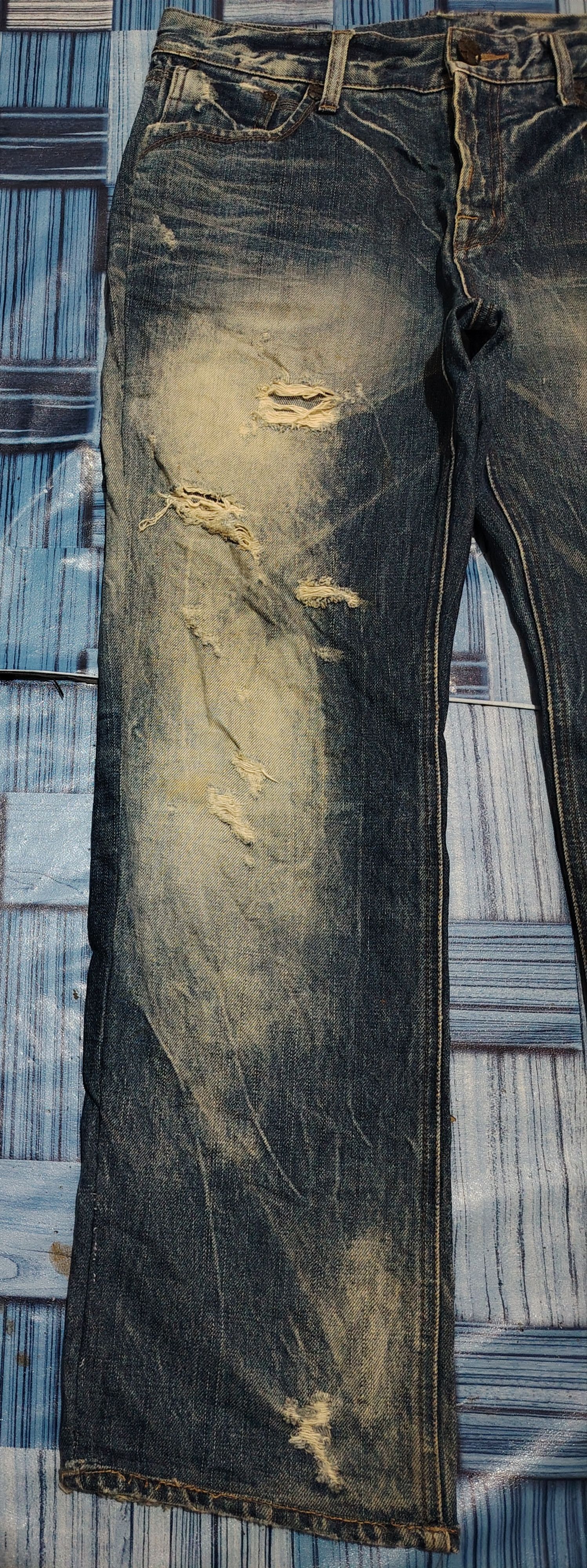 Kapital Japanese Buckaroo Jeans Distressed Denim Size US 32 / EU 48 - 3 Thumbnail