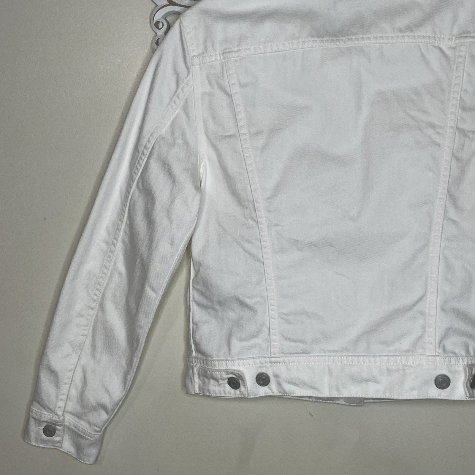 J.Crew J.CREW DENIM size S Jacket COTTON Long Sleeves WHITE Size S / US 4 / IT 40 - 14 Thumbnail