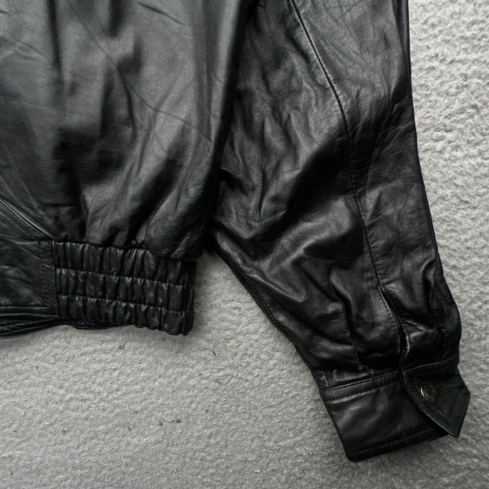Other VTG Bermans Thinsulate Leather Moto Jacket Large Long Rider Size US L / EU 52-54 / 3 - 8 Thumbnail
