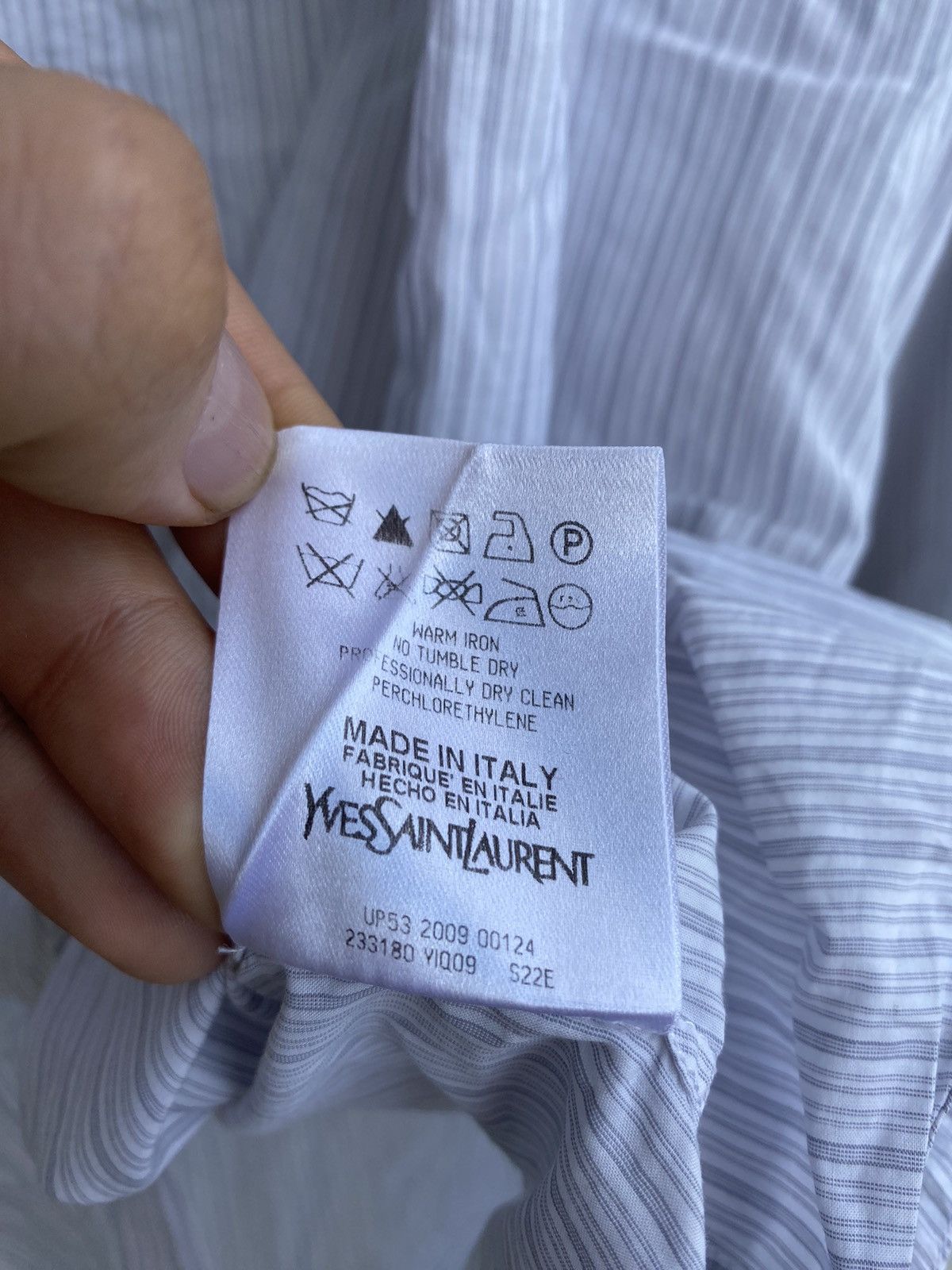 Yves Saint Laurent Super Light 2009 YSL Shirt Italy Summer Size US L / EU 52-54 / 3 - 4 Thumbnail