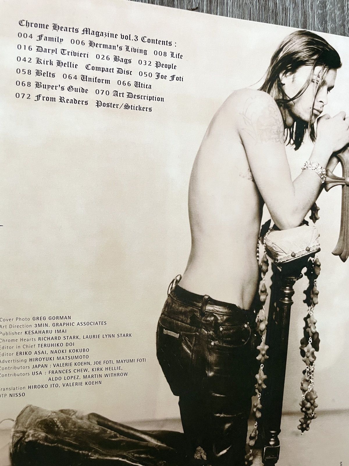 Chrome Hearts × Vintage Chrome Hearts close up 8x11 magazine
