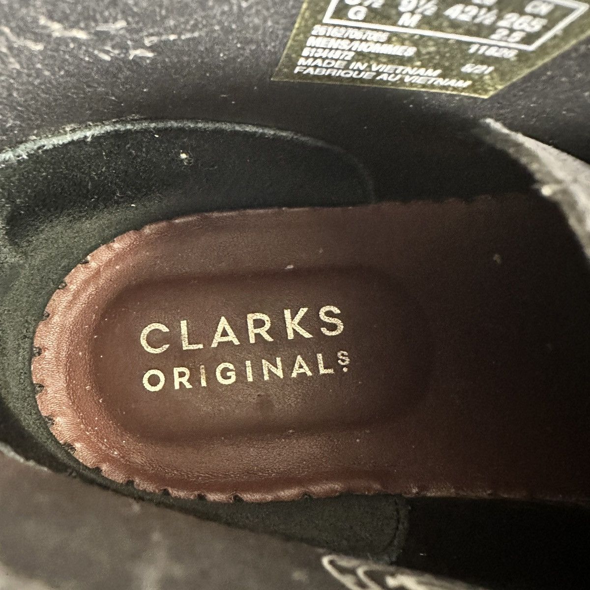 Clarks CLARKS ORIGINALS Desert Boot Suede Leather Black Crepe 9.5 Size US 9.5 / EU 42-43 - 12 Thumbnail
