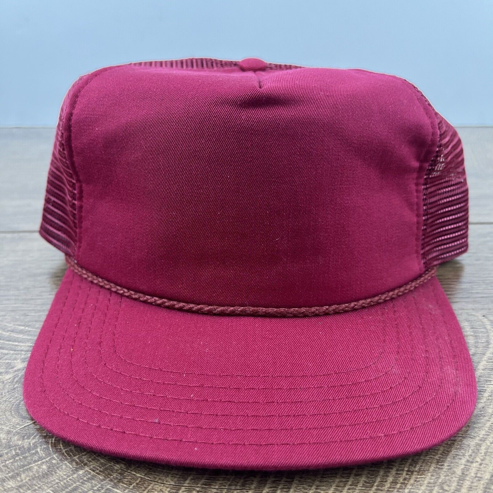 Other Maroon Hat Red Cap Hat Trucker Adjustable Hat Red Adult Hat Size ONE SIZE - 1 Thumbnail
