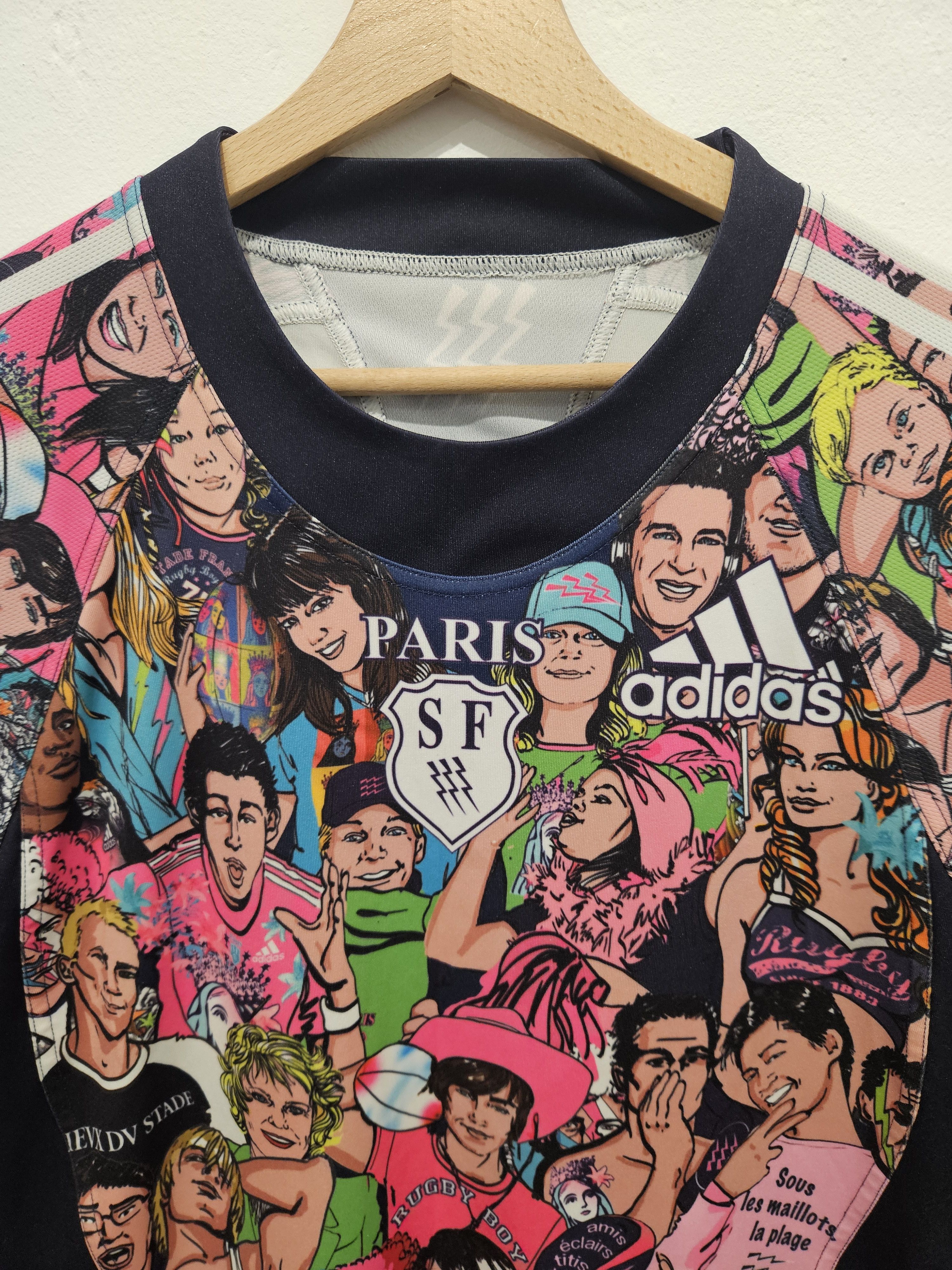 Adidas STADE FRANCAIS PARIS RUGBY UNION 2010 ADIDAS JERSEY SIZE S/M Size US M / EU 48-50 / 2 - 2 Thumbnail