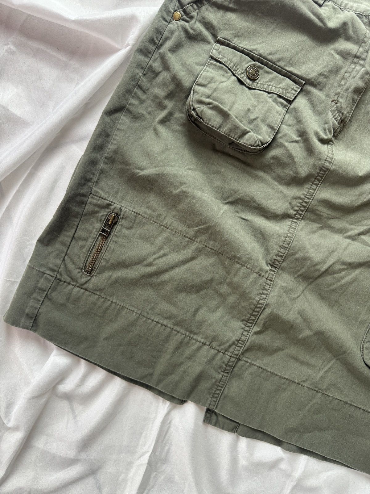 If Six Was Nine Diesel Style Vintage Military Cargo Y2K Skirt Size 29" - 3 Thumbnail