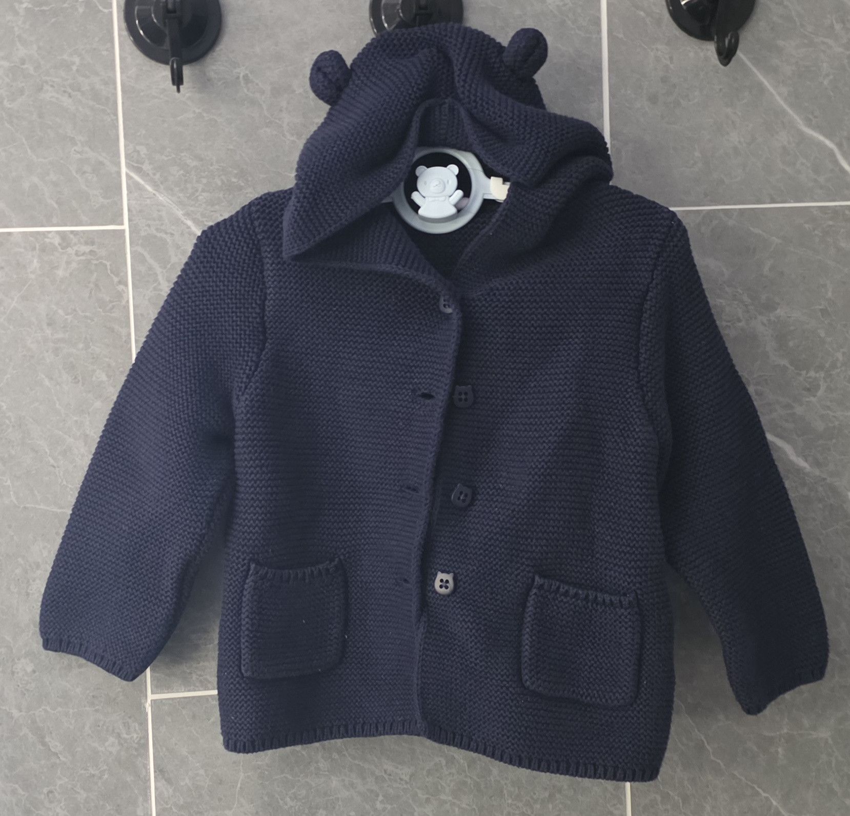 Gap Baby GAP Baby Bear Cardigan Dark Night Blue Size 18-24 Mo Size XXS / US 00 / IT 34 - 1 Thumbnail