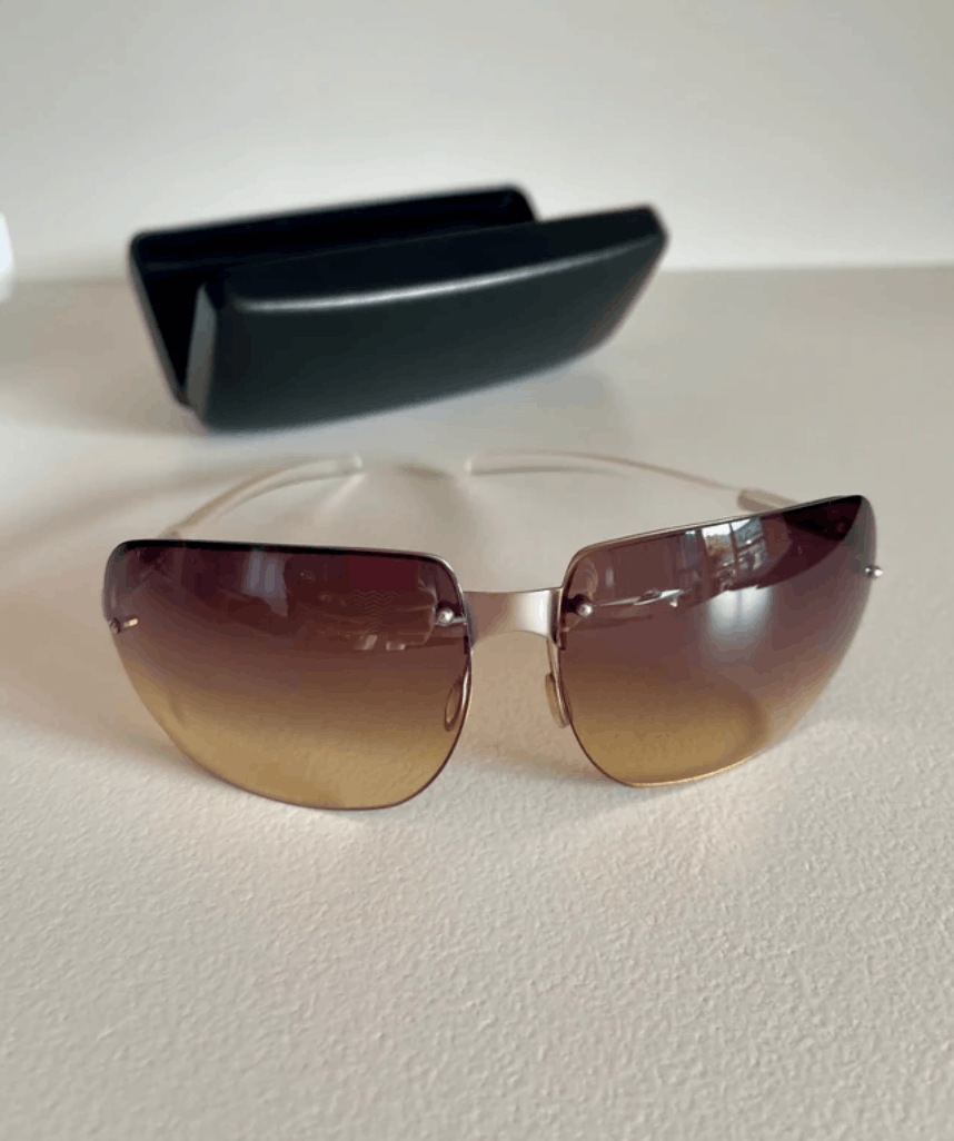 Prada PRADA Sunglasses Sport Symbol Wrap Shield Mask RI875 Size ONE SIZE - 1 Thumbnail