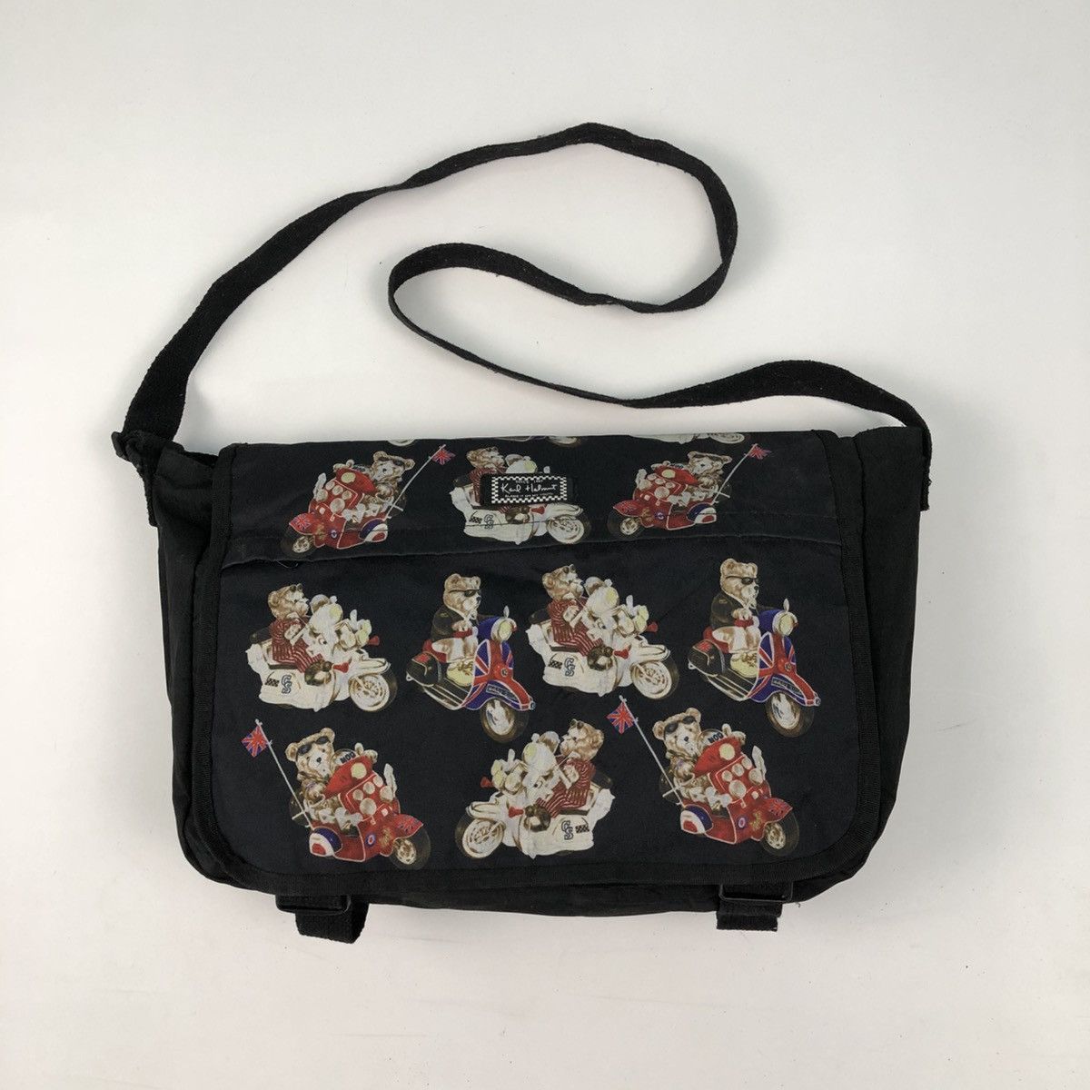 Karl Helmut KARL HELMUT BEAR PRINTED MESSENGER CROSSBODY BAG Size ONE SIZE - 1 Thumbnail