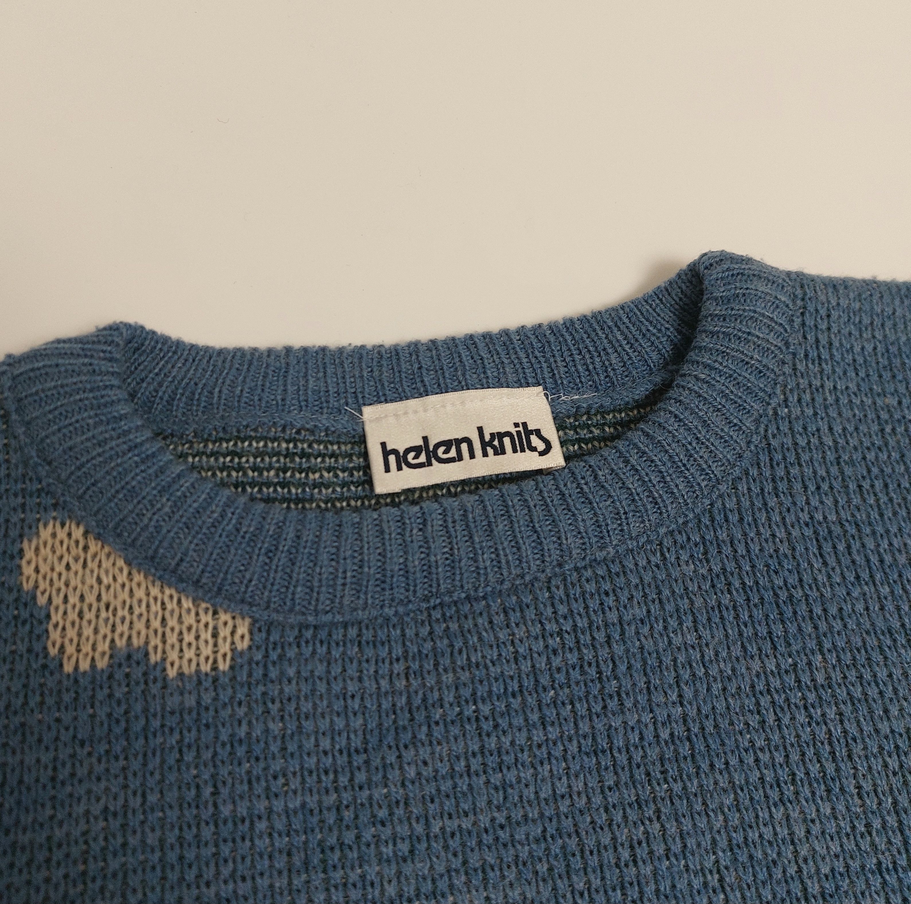 Vintage 1990s Helen Knits pictorial sweater Size L / US 10 / IT 46 - 4 Thumbnail