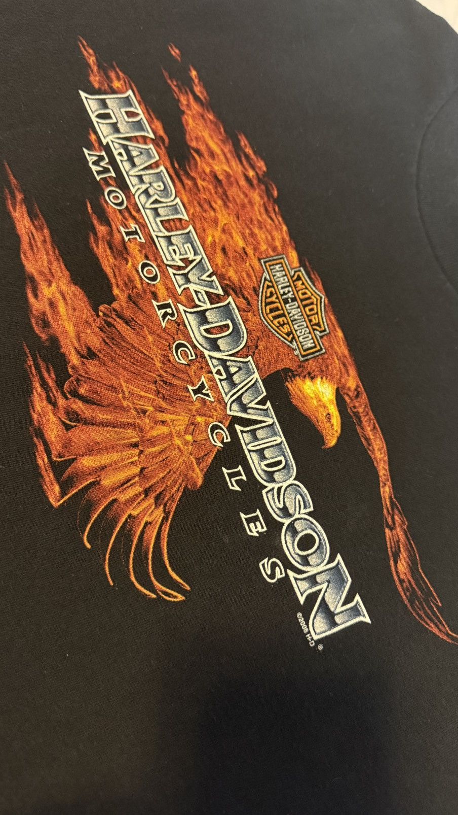 Harley Davidson Rare 2008 Harley Davidson HUD Fire Pompano Beach Fl Mens L Size US L / EU 52-54 / 3 - 1 Thumbnail