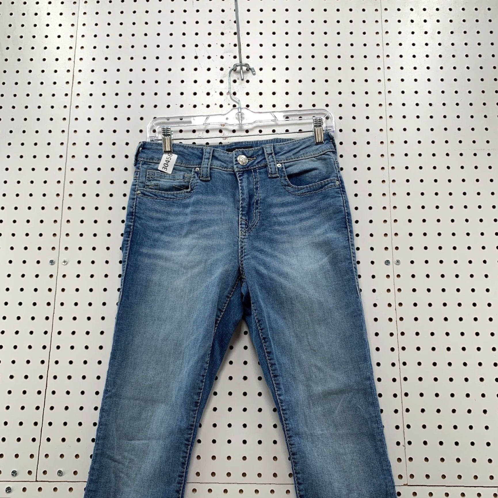 True Religion VINTAGE True Religion Halle Jeans Womens Size 27 Fits 30X28 Mid Rise Skinny Blue Denim Solid Size 27" / US 4 / IT 40 - 6 Thumbnail