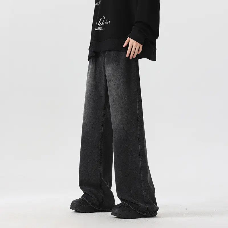 Japanese Brand × Jean Retro straight leg wide leg slightly flared jeans Size US 30 / EU 46 - 1 Thumbnail