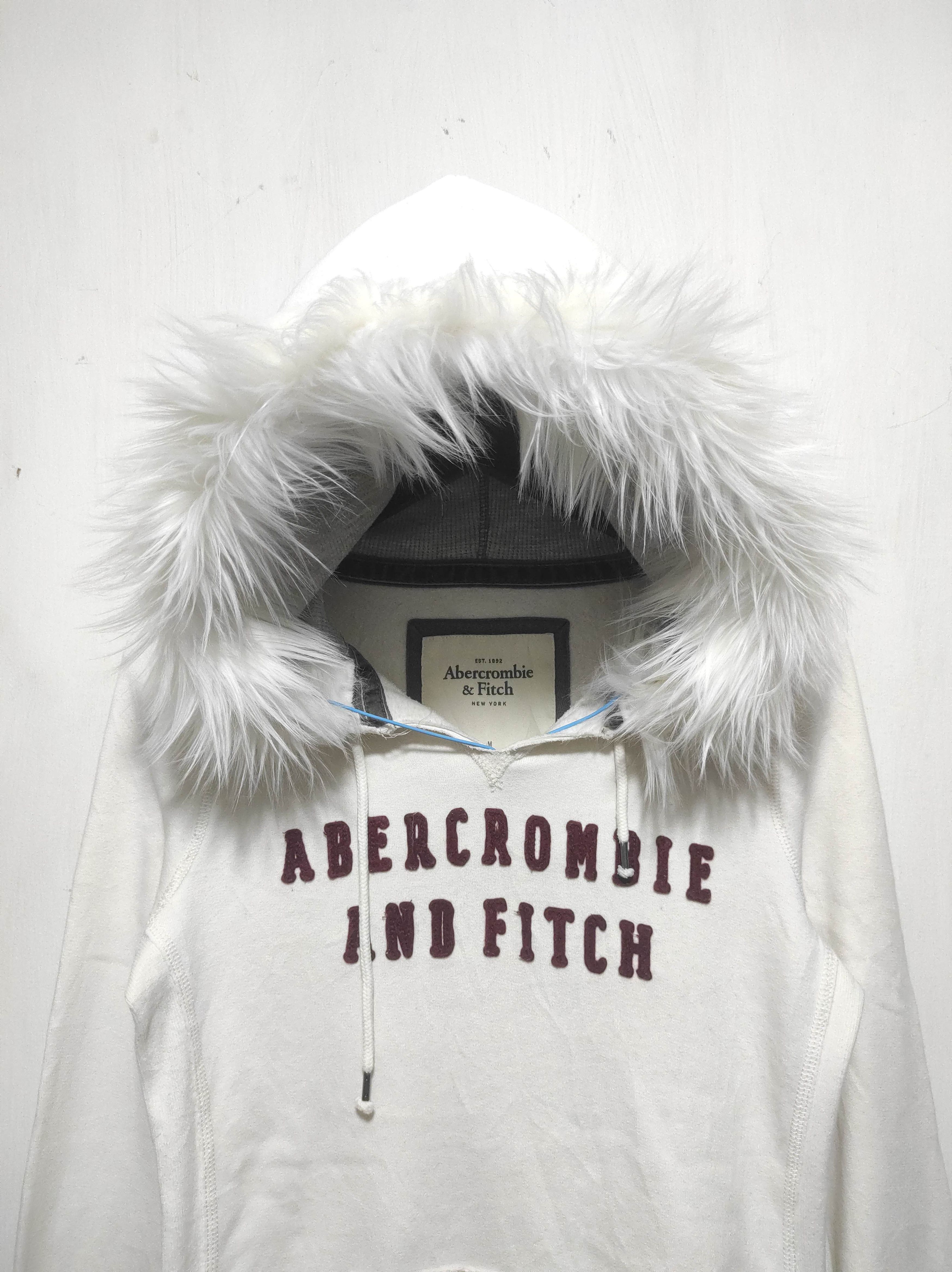 Abercrombie & Fitch Abercrombie White Fur Hoodie if6was9 LGB style Size M / US 6-8 / IT 42-44 - 3 Thumbnail
