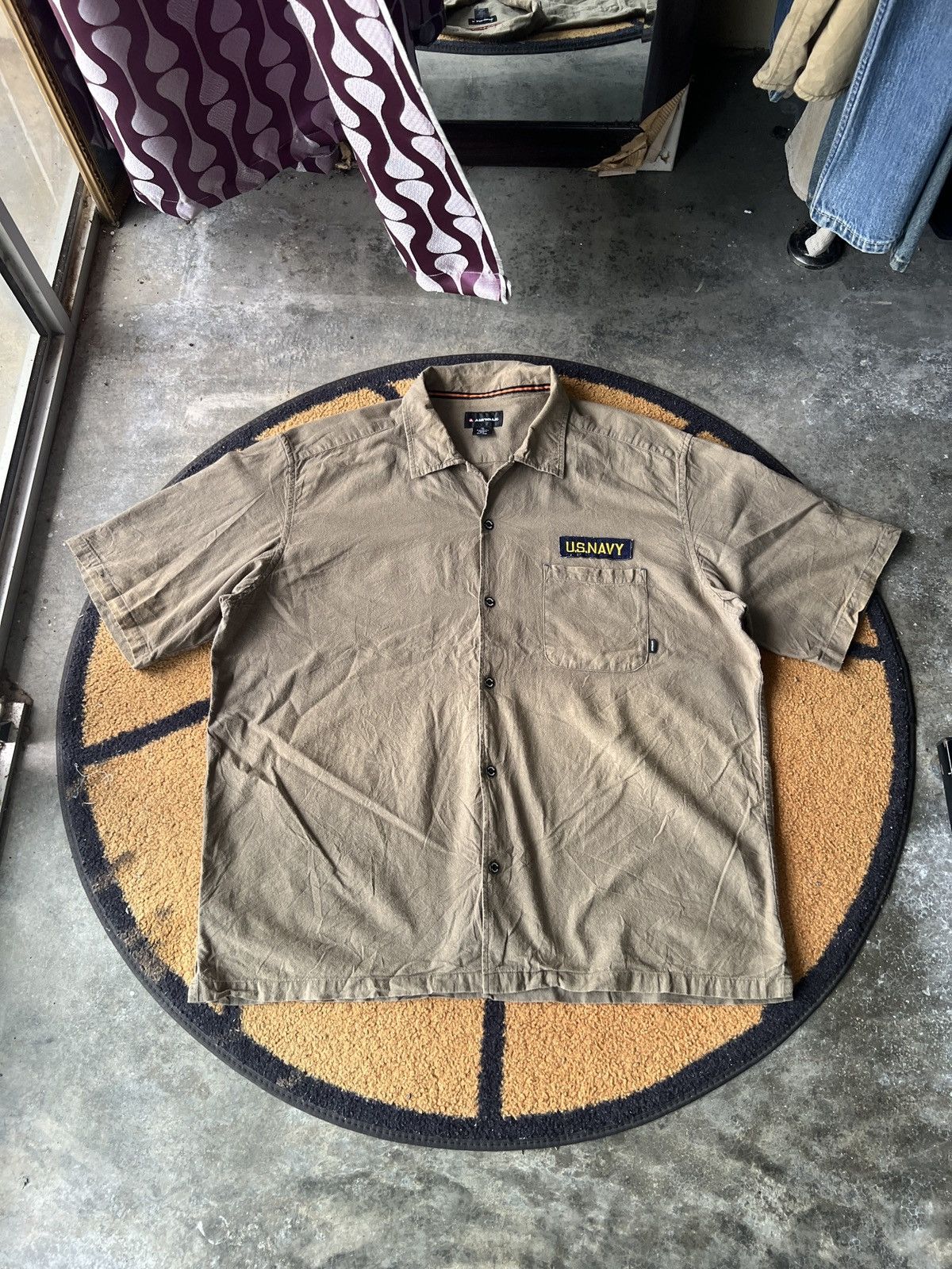 Airwalk 🔥Airwalk US Navy Button Up Shirt Size US XL / EU 56 / 4 - 1 Thumbnail