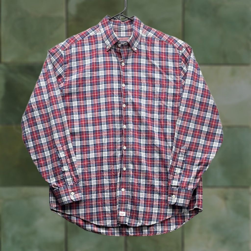 Vineyard Vines Vineyard Vines Murray Shirt Mens M Red Blue Plaid Button Up Preppy Whale Size US M / EU 48-50 / 2 - 1 Thumbnail