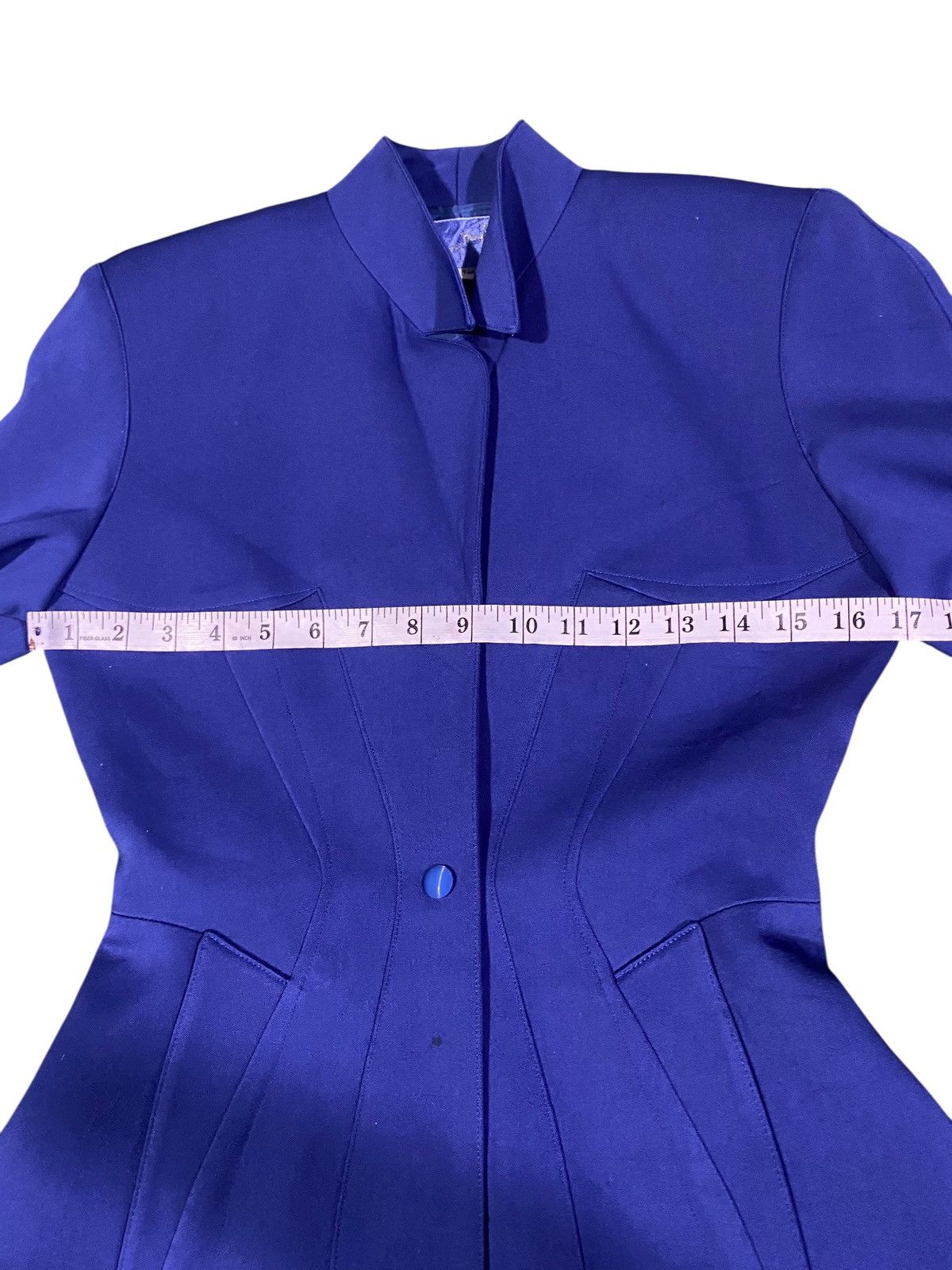Thierry Mugler Vtg Runway 80s Thierry Mugler Hourglass Peplum PowerBlazer Size ONE SIZE - 6 Thumbnail