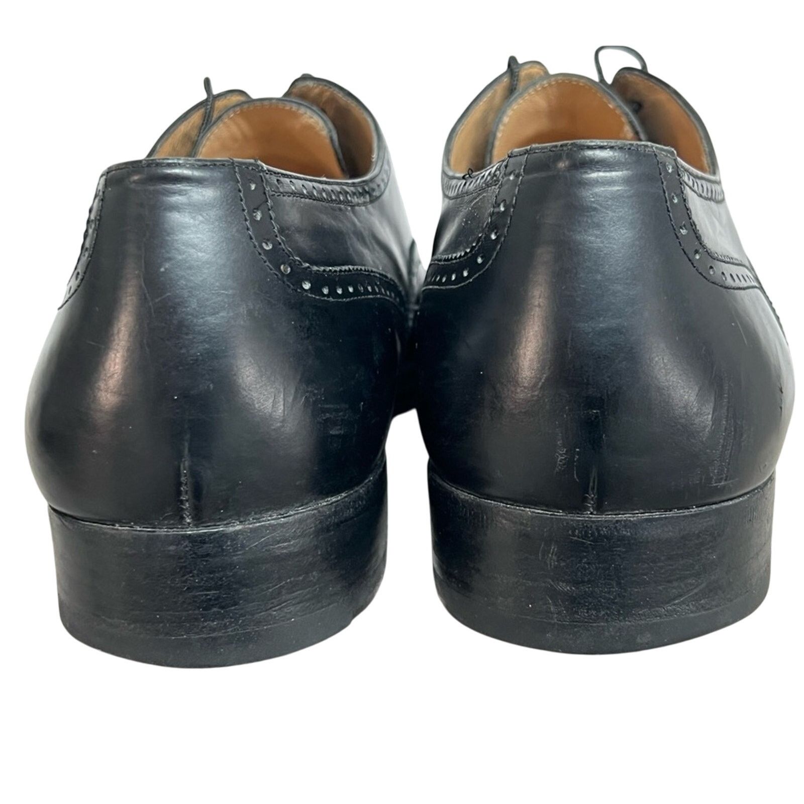 Salvatore Ferragamo SALVATORE FERRAGAMO Leather Wing-Tip Derby Brogue Shoes 9 3E Size US 9 / EU 42 - 8 Thumbnail