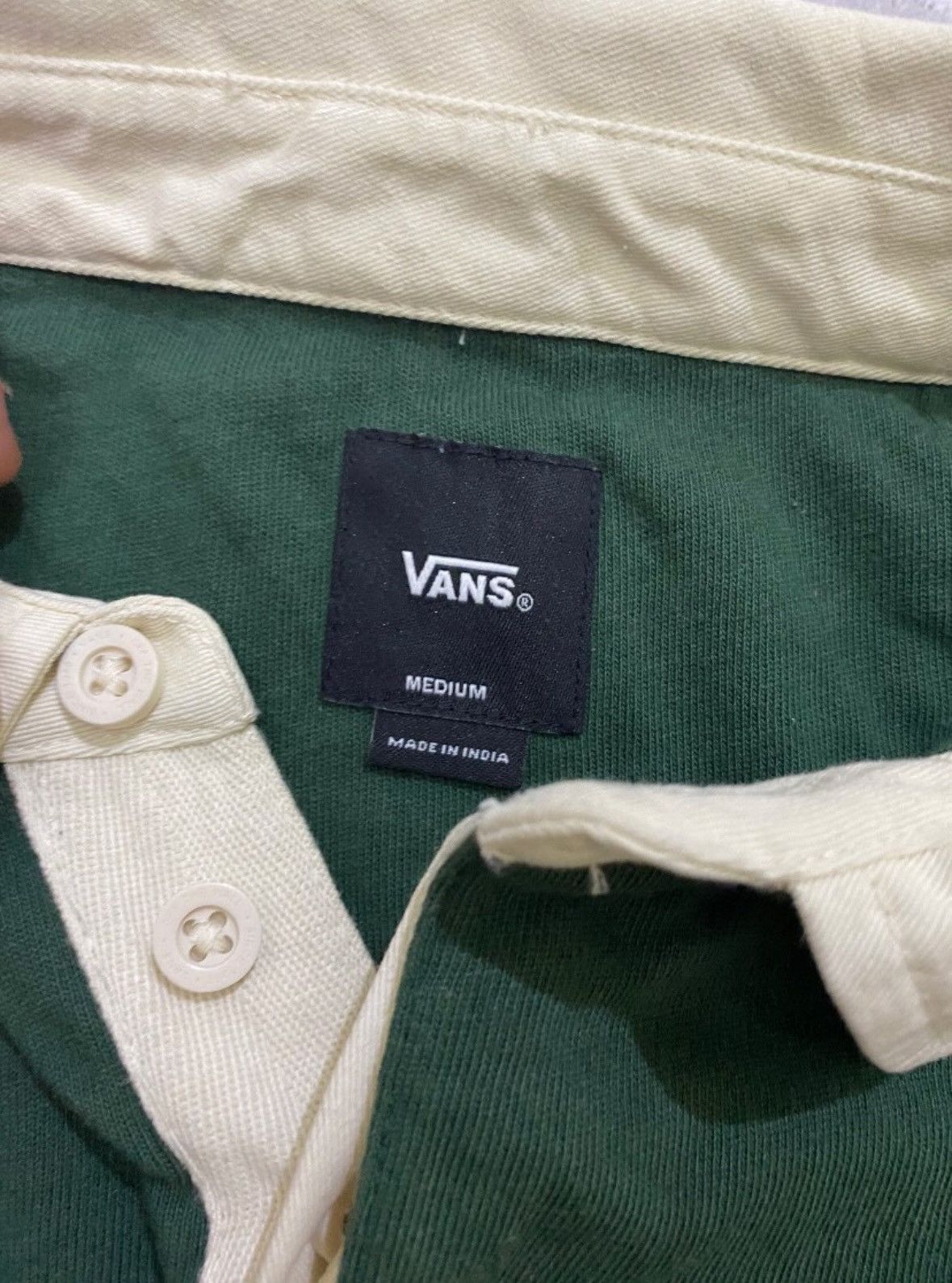Vans × Vintage Vintage Vans Skateboard brand longsleeve/polo Size US M / EU 48-50 / 2 - 3 Thumbnail