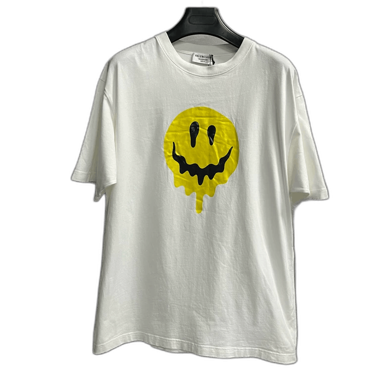 Balenciaga Balenciaga White Melting Smile T-Shirt Size US S / EU 44-46 / 1 - 1 Thumbnail