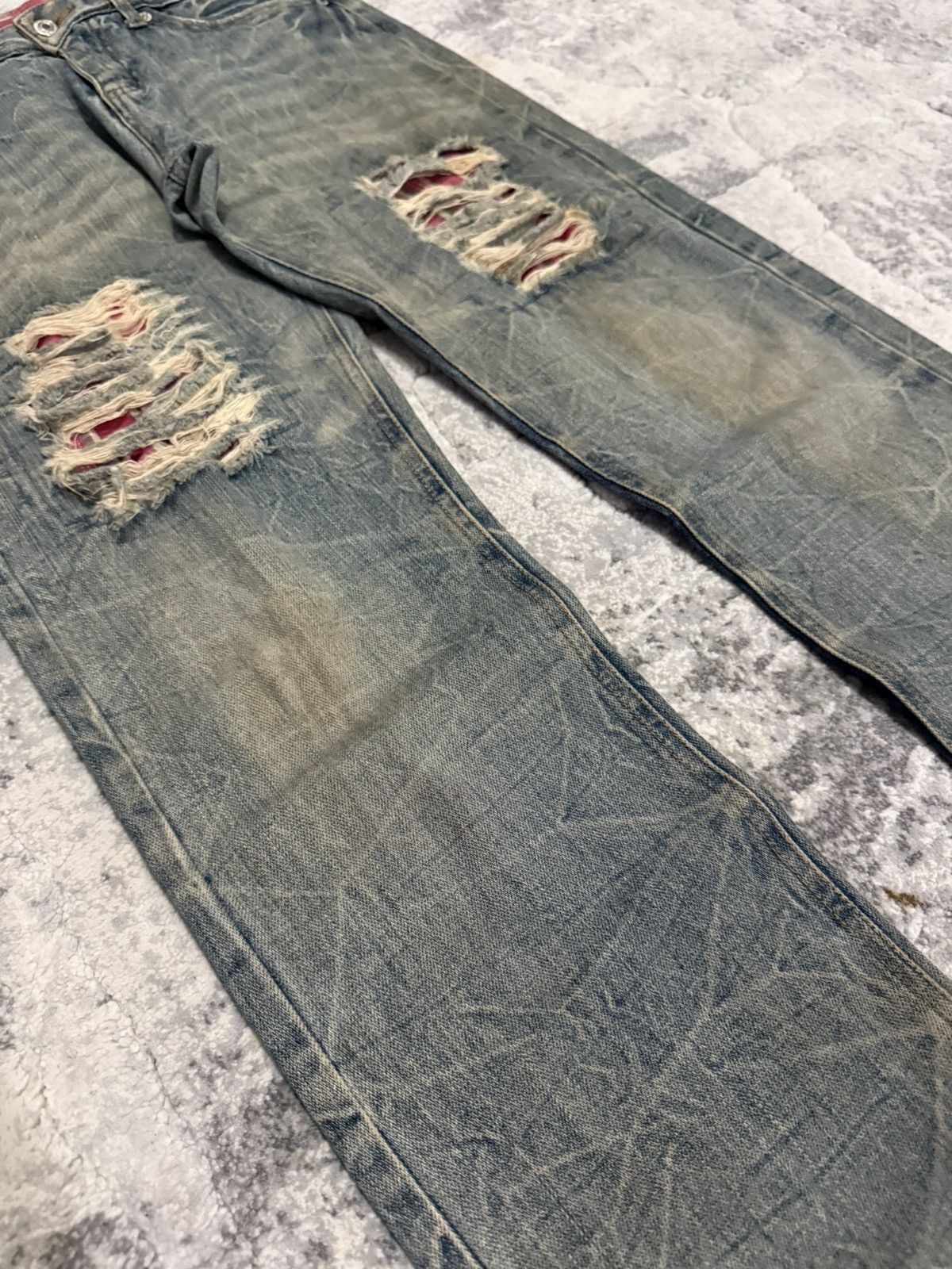 Hysteric Glamour Hysteric Glamour Style Studded Distressed Double Waist Jeans Size US 30 / EU 46 - 7 Thumbnail