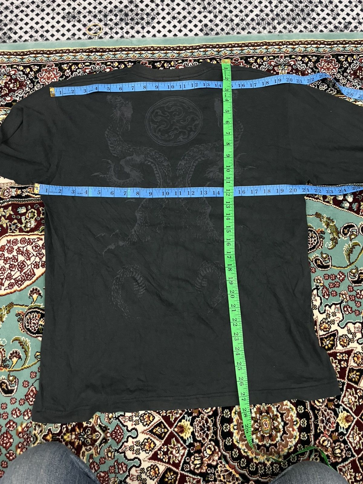 Japanese Brand 💥Sunfaded Dragon Sukajan Motive Tee Size US L / EU 52-54 / 3 - 9 Thumbnail