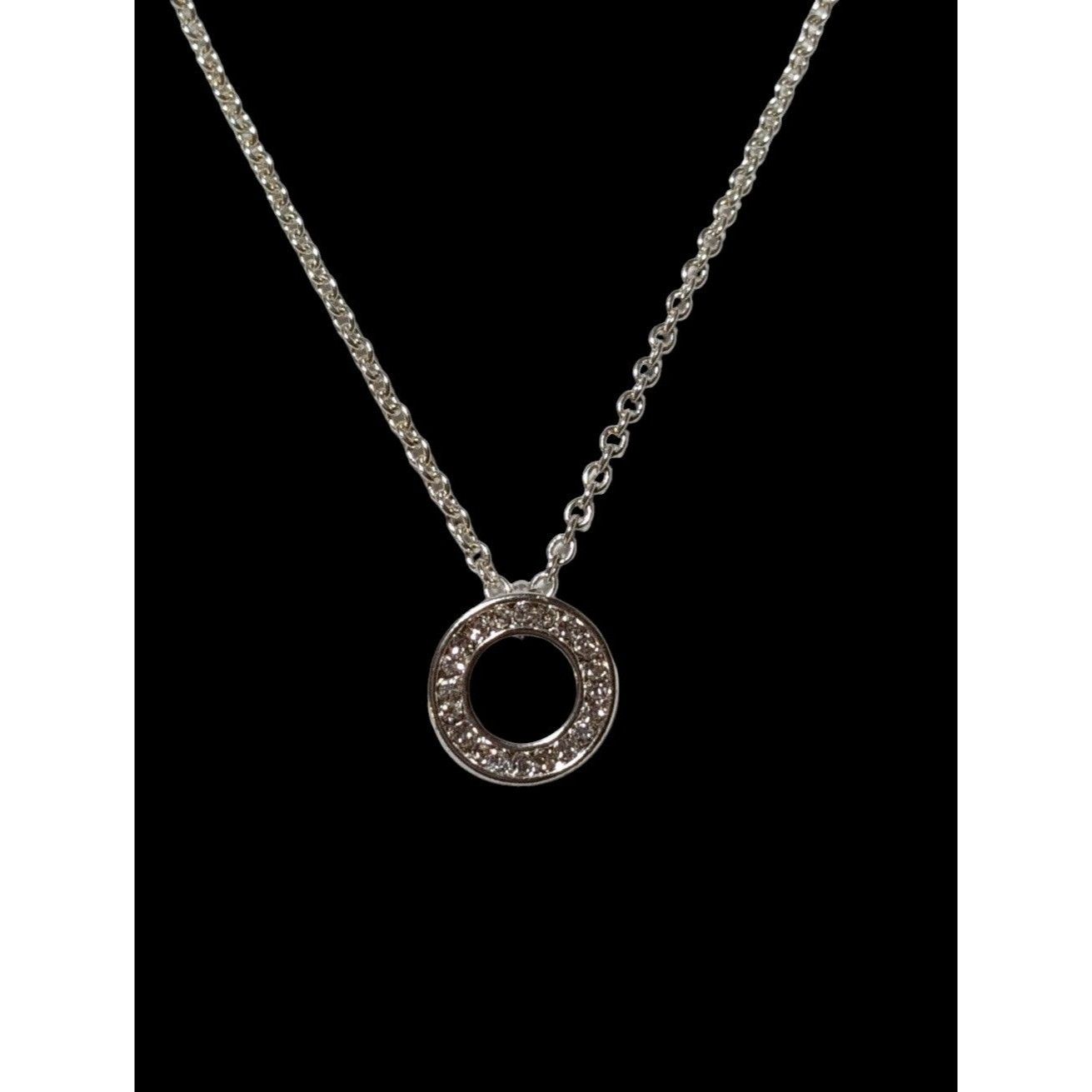 Other Minimalist Glam Silver Rhinestone Pendant Necklace Size ONE SIZE - 5 Thumbnail