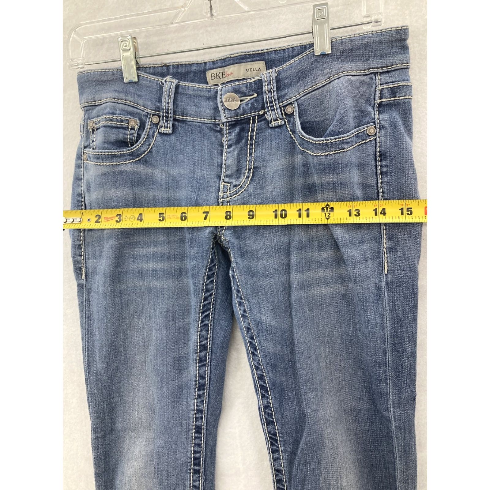 BKE BKE Stella Jeans Womens 25R Blue Denim Size 42" / US 20 - 4 Thumbnail