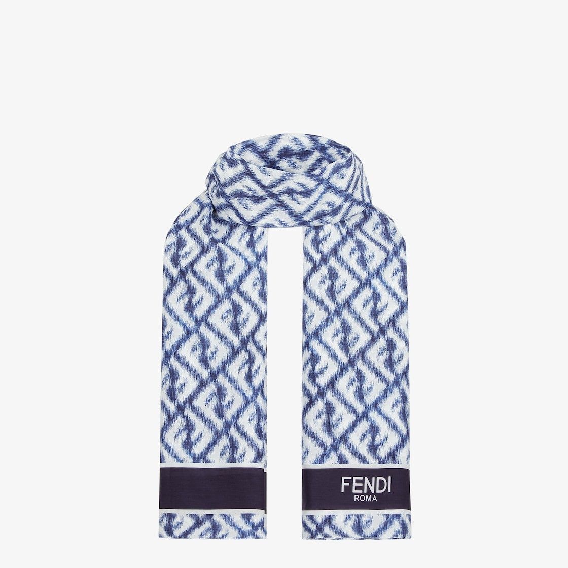 Fendi o1loc1c0824 Size: OS / Scarf in Blue Size ONE SIZE - 1 Preview