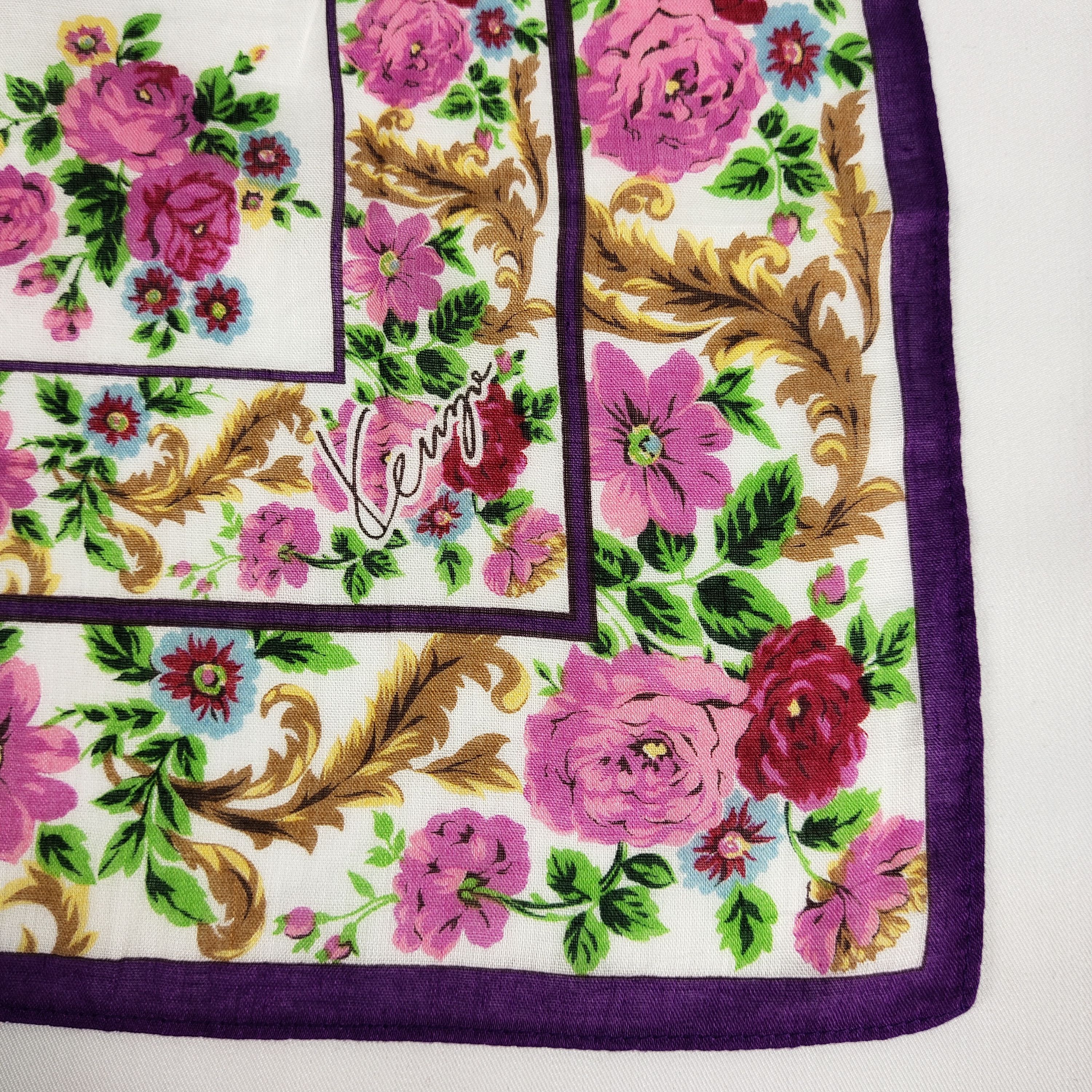 Kenzo × Vintage Kenzo Handkerchief / Neckerchief / Bandana FZ354 Size ONE SIZE - 5 Thumbnail