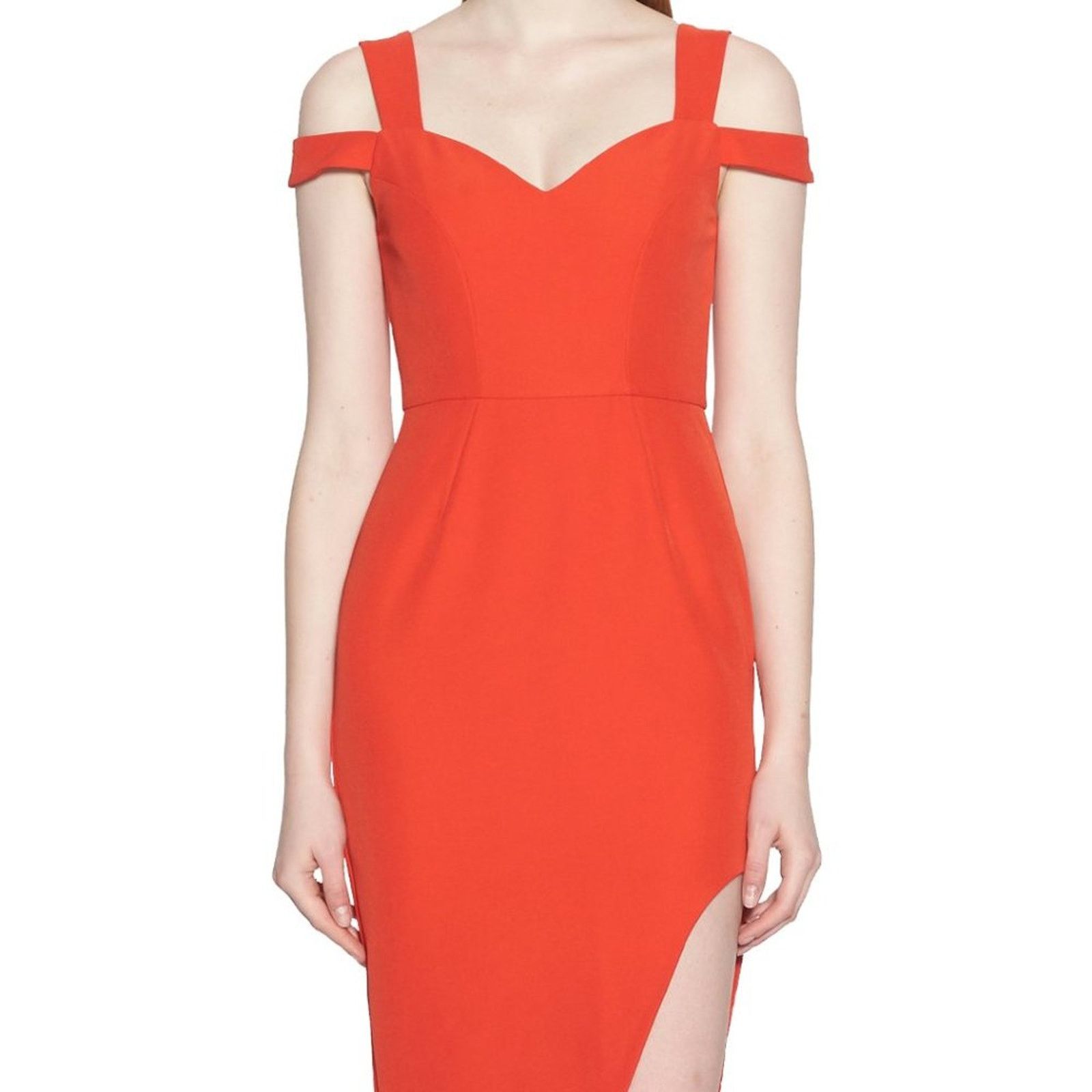 Other AIJEK VALENCIA WAVE COLD SHOULDER DRESS Rogue Red Size 2 Size XS / US 0-2 / IT 36-38 - 1 Thumbnail