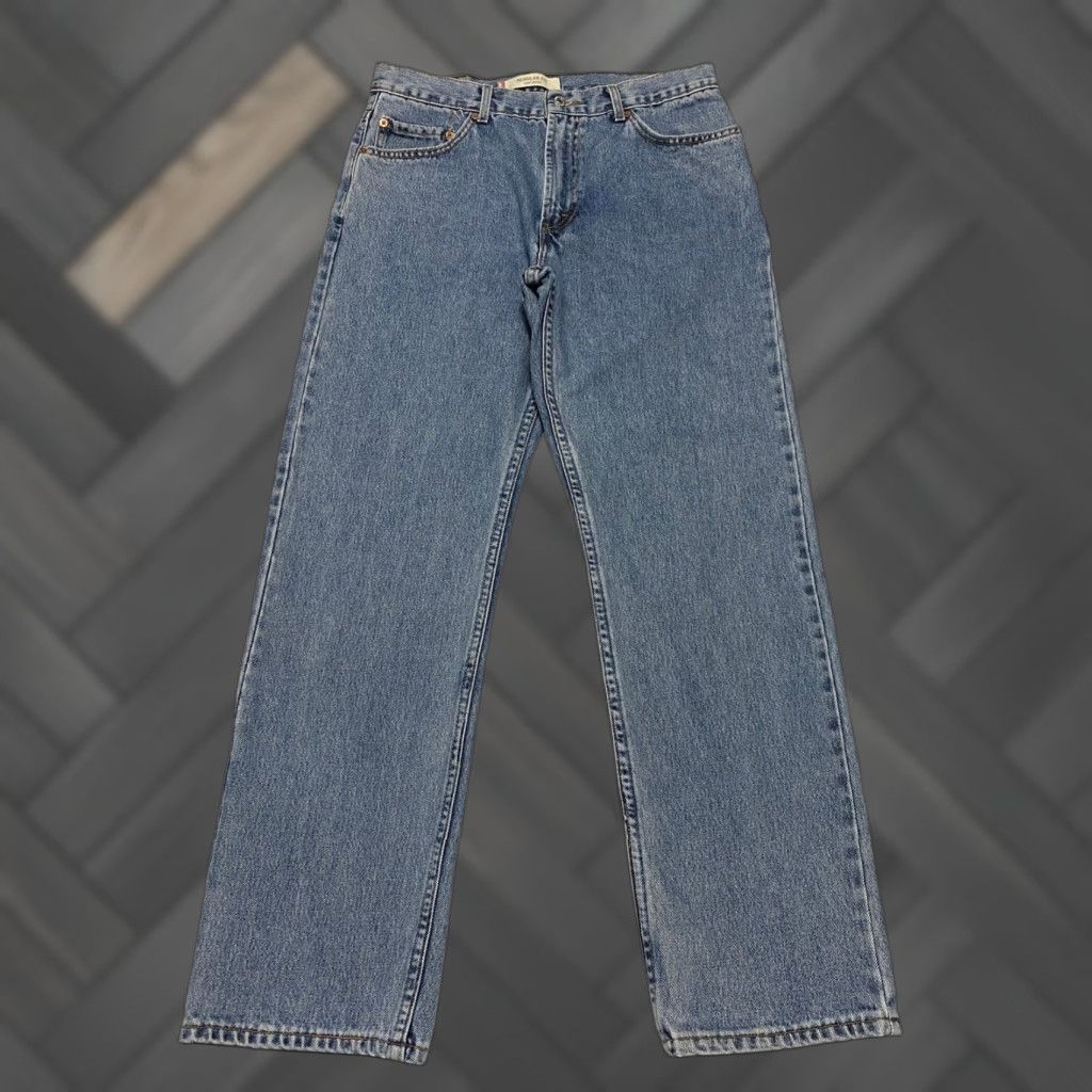 Levi's VINTAGE Levi's 505 Regular Fit Jeans Men Denim 34×32 Blue Straight Casual 90s W36 L32 Size US 34 / EU 50 - 1 Thumbnail