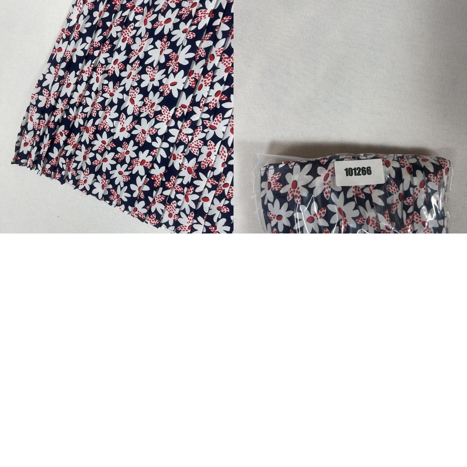 J.Crew J.Crew Skirt Mini Floral 10 White Red Womens Pleated Zip Casual Work Summer Retro? Size 32" / US 10 / IT 46 - 8 Thumbnail