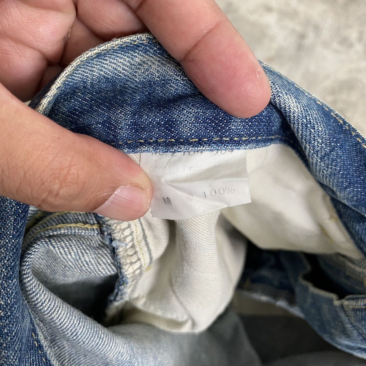 Lad Musician 2000’s Lad Musician Whisker Washed Straight Leg Denim Jeans Size US 33 - 20 Thumbnail