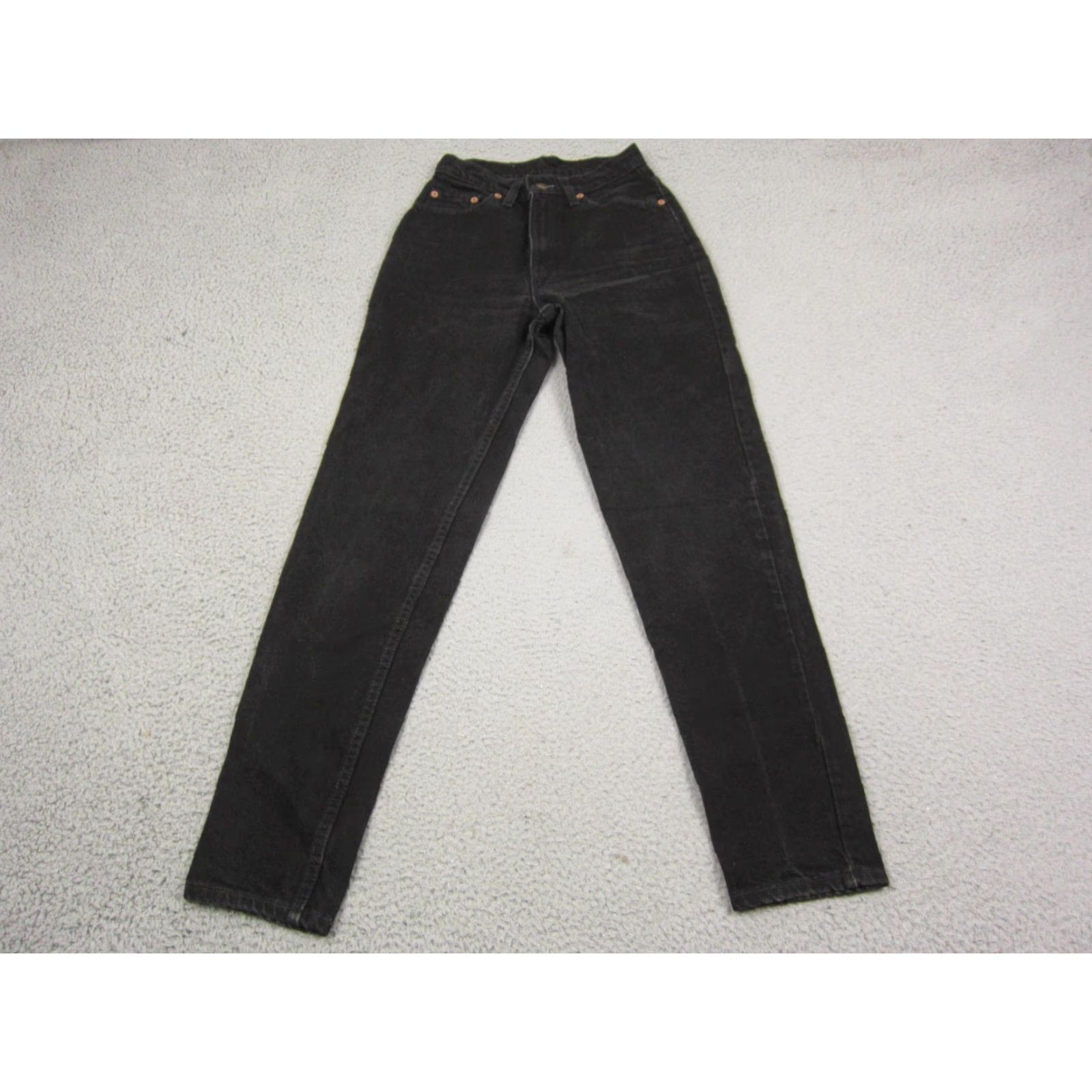Levi's VINTAGE Levi's 512 Jeans Womens 5 Med Black Slim Fit Tapered Made in USA 90s Jeans Womens Slim Black 90s Levi's 512 Size 27" / US 4 / IT 40 - 7 Thumbnail