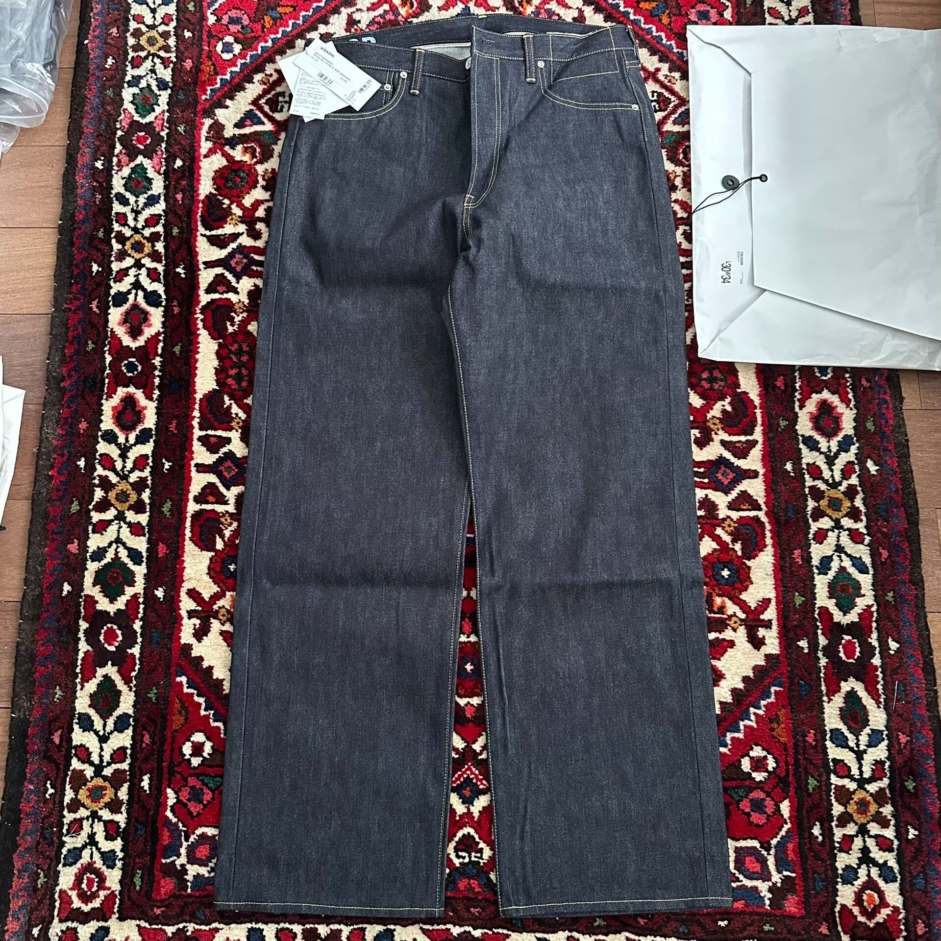 Visvim visvim wide denim pants w34l30 Size US 34 / EU 50 - 1 Thumbnail