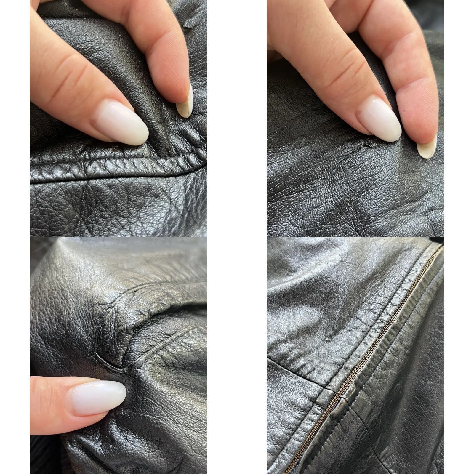 Emporio Armani VINTAGE Emporio Armani Leather Jacket Big Logo Men M Black Size US M / EU 48-50 / 2 - 11 Thumbnail