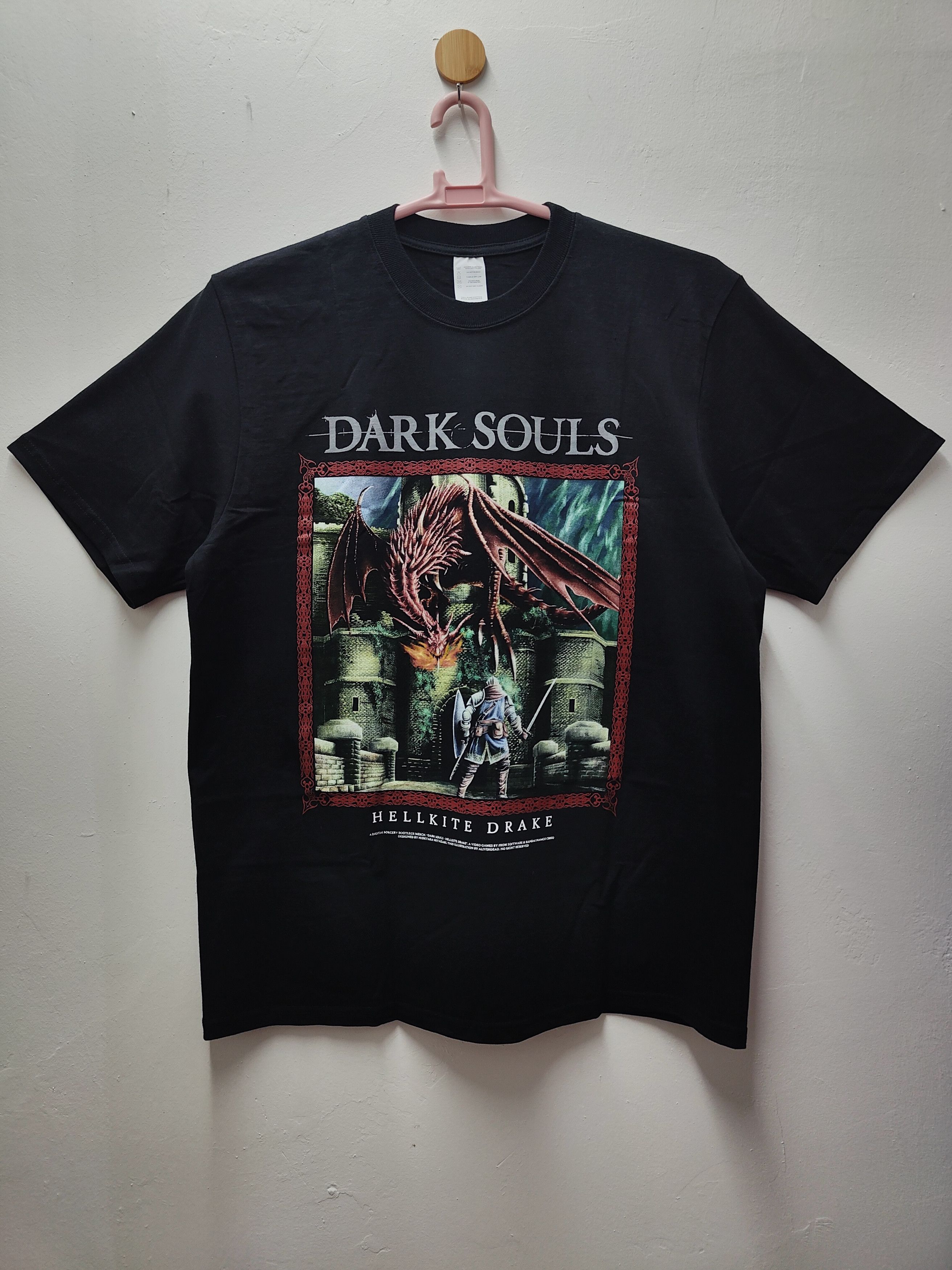 Playstation Dark Souls "Hellkite Drake" T-shirt Size US XL / EU 56 / 4 - 1 Thumbnail