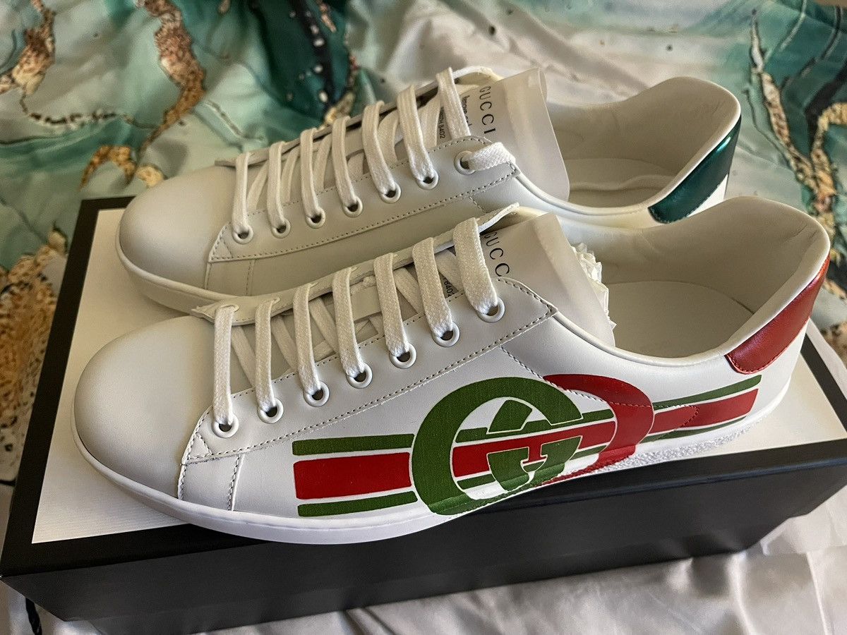 Gucci Gucci ace logo sneaker Size US 9 / EU 42 - 3 Thumbnail