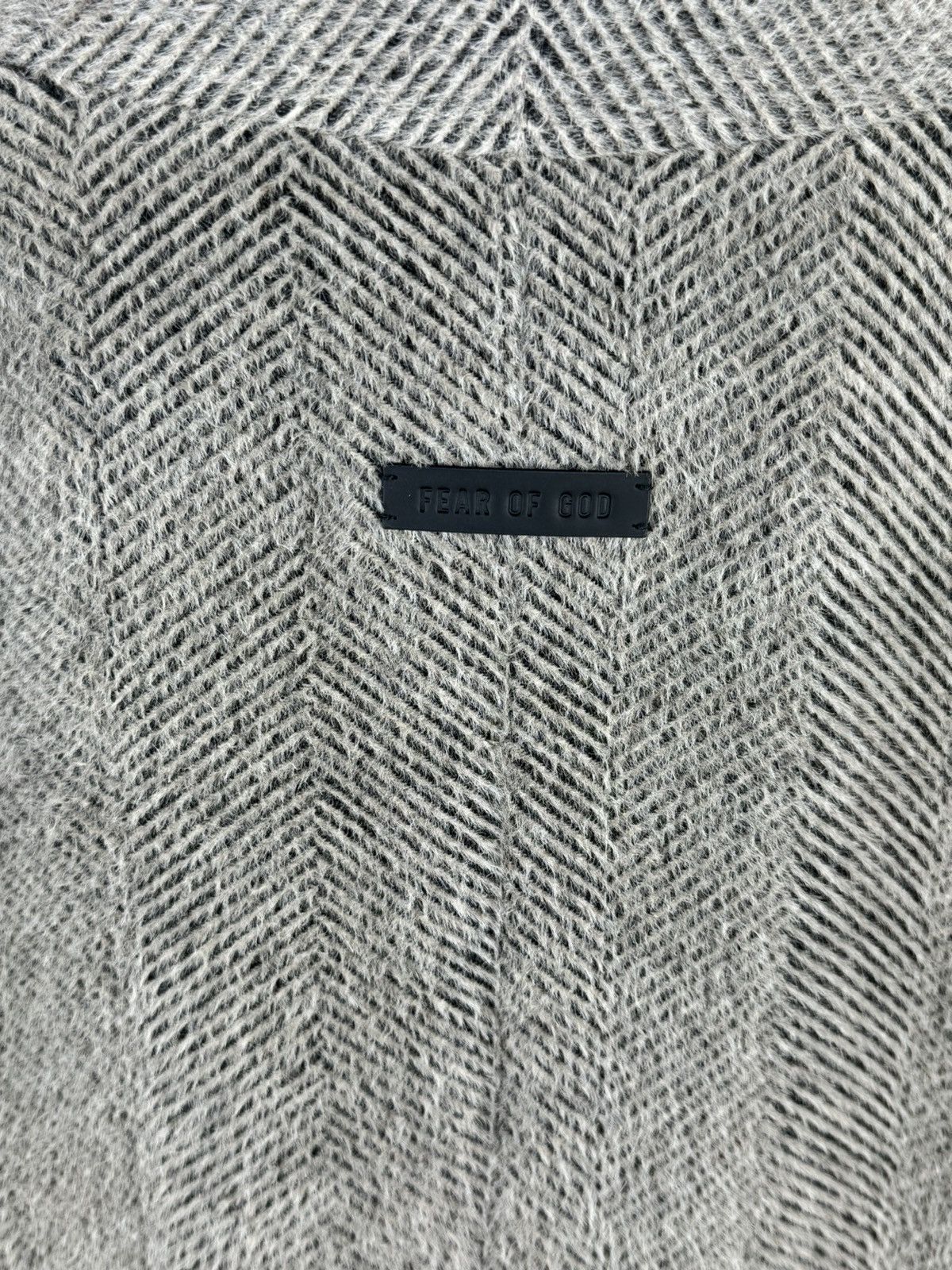 Fear of God OVERSIZED DOUBLE BREASTED HERRINGBONE LAMA WOOL BLEND COAT Size US XL / EU 56 / 4 - 7 Thumbnail