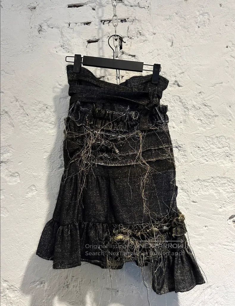 Comme des Garcons Comme Des Garcons size XS Gold and Silver Thread Pleated L Size 23" - 1 Thumbnail