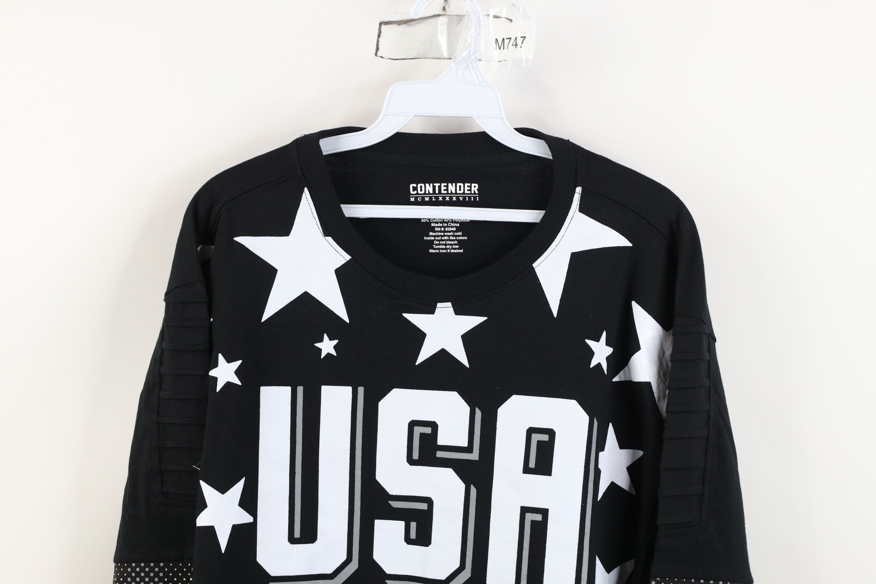 Vintage Deadstock Vintage Y2K Streetwear Flag Long Sleeve T-Shirt Size US XXL / EU 58 / 5 - 2 Thumbnail