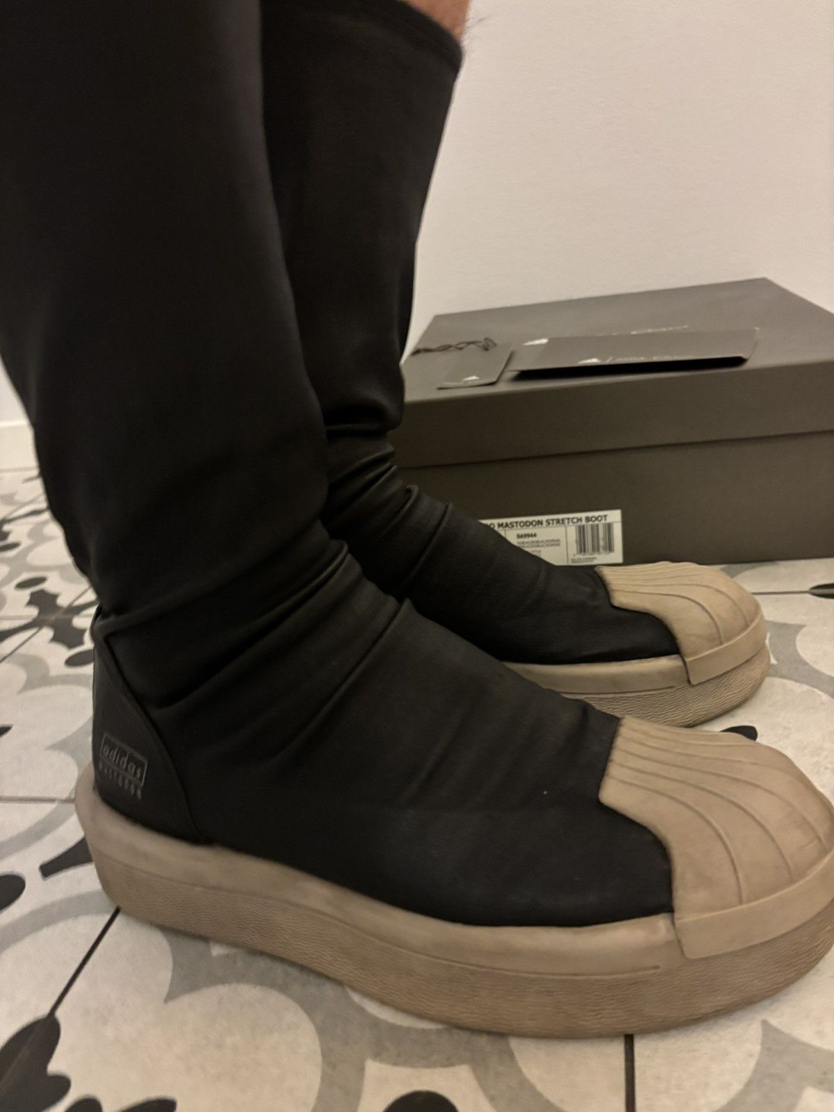 Adidas × Rick Owens Rick Owens Adidas Mastodon Stretch Boots – US 9/ EU 42 ⅔ Size US 9 / EU 42 - 3 Thumbnail