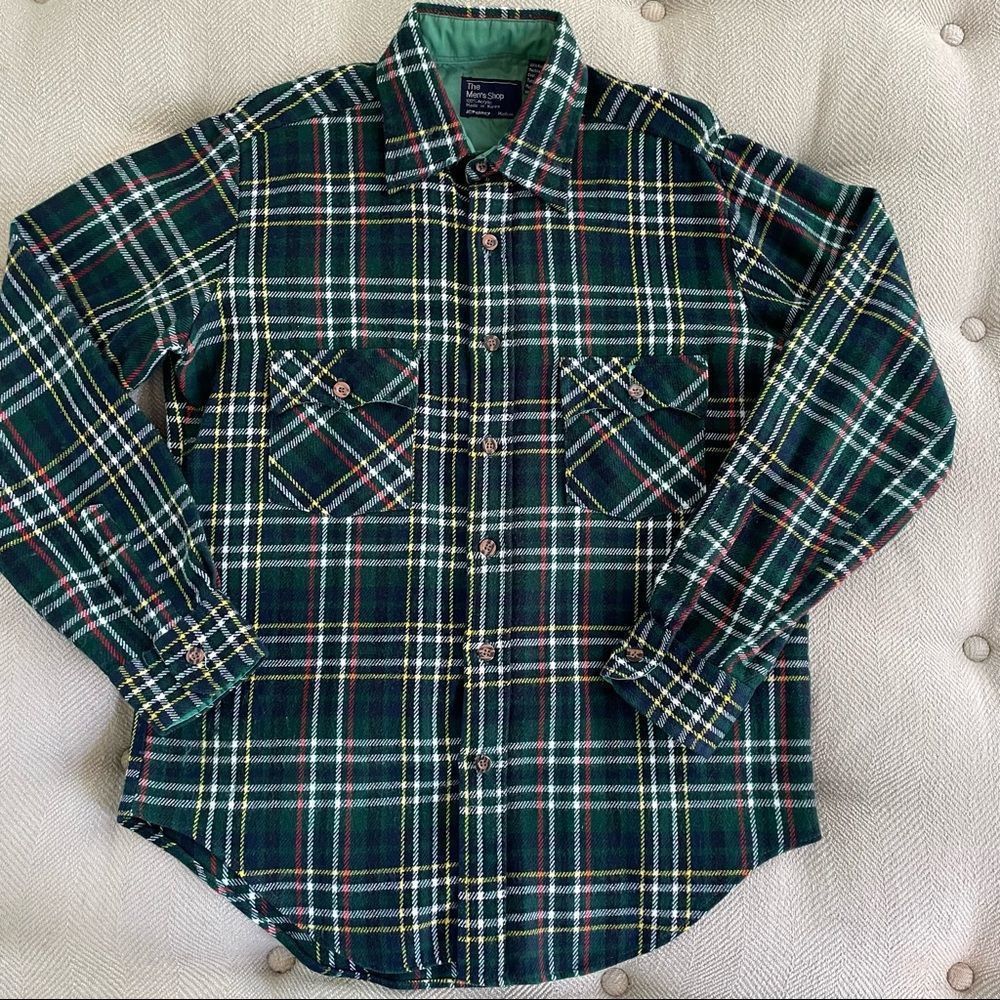 Vintage Vintage 70s JC Penney Green Plaid Flannel Button Up Shirt M Size US M / EU 48-50 / 2 - 1 Thumbnail