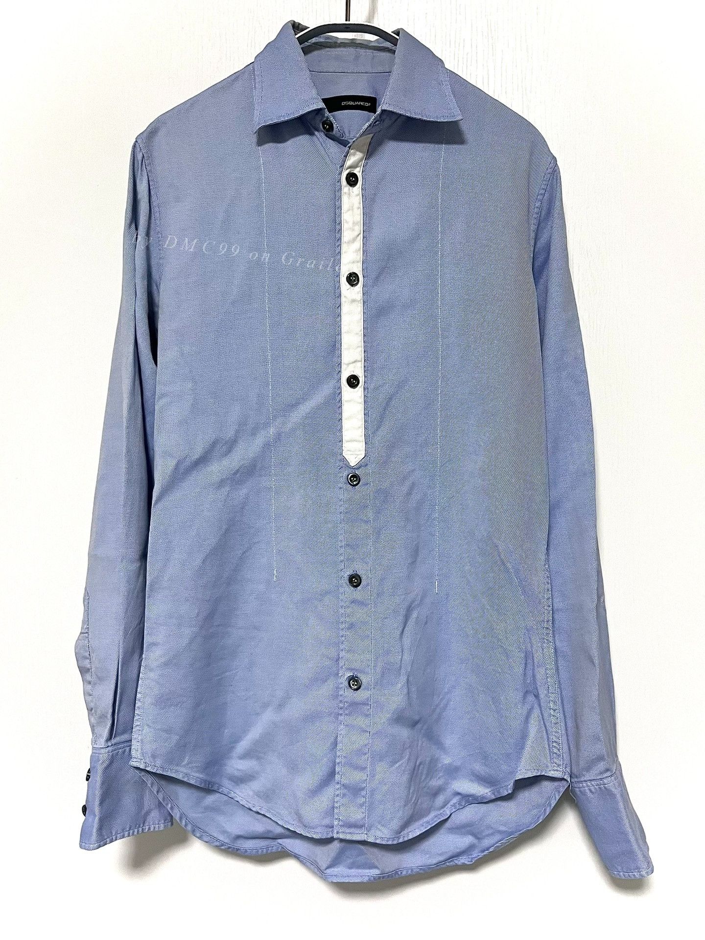 Dsquared2 Dsquared2 Light Blue Oxford Shirt Size US XS / EU 42 / 0 - 1 Thumbnail