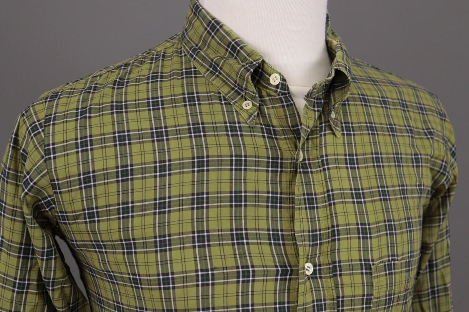 Boneville Boneville Green Check Long Sleeve Button Down Shirt Size 5 Size US M / EU 48-50 / 2 - 7 Thumbnail