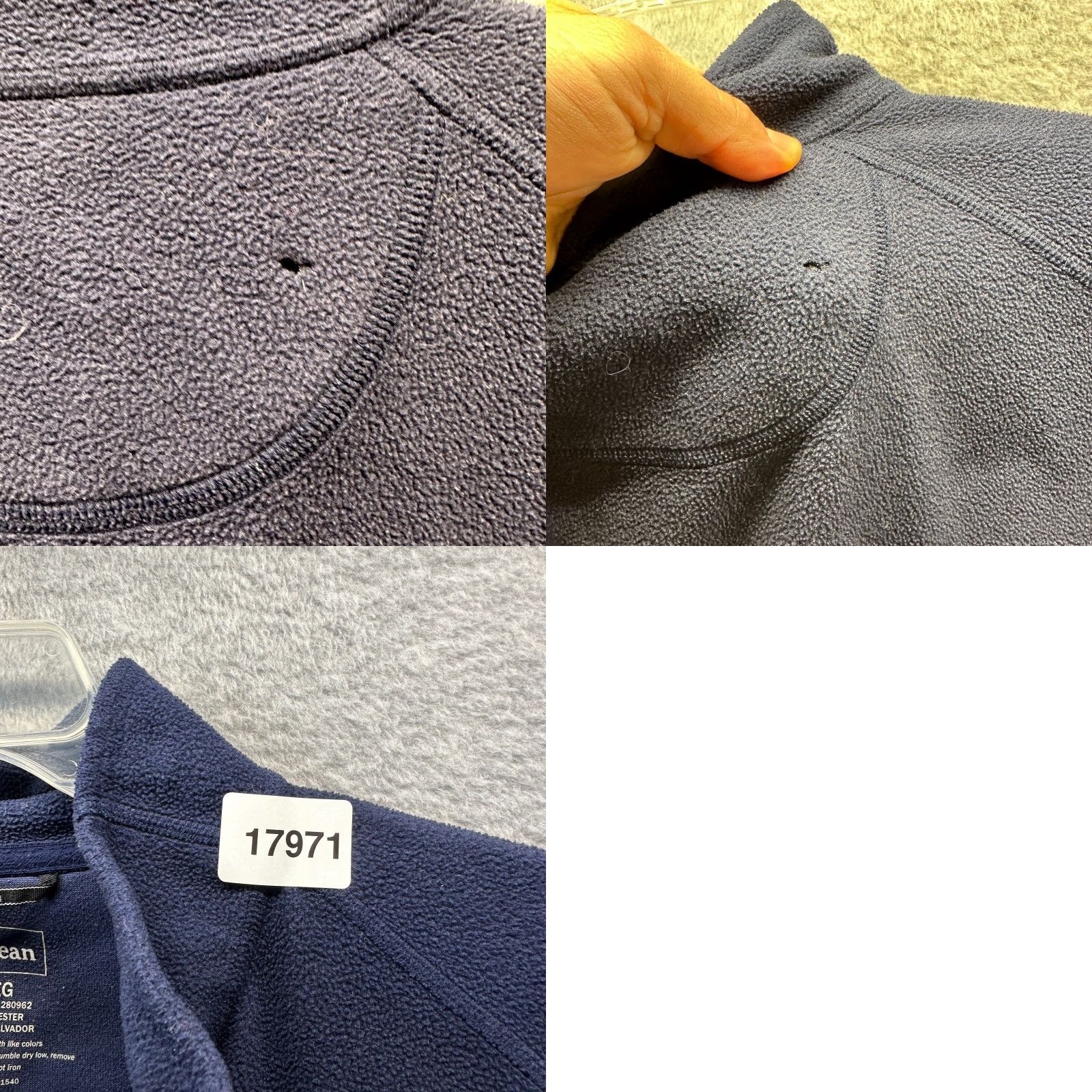 Vintage LL Bean Sweatshirt Adult Large Blue Fleece 1/4 Zip Mens Winter Casual Size US L / EU 52-54 / 3 - 9 Thumbnail