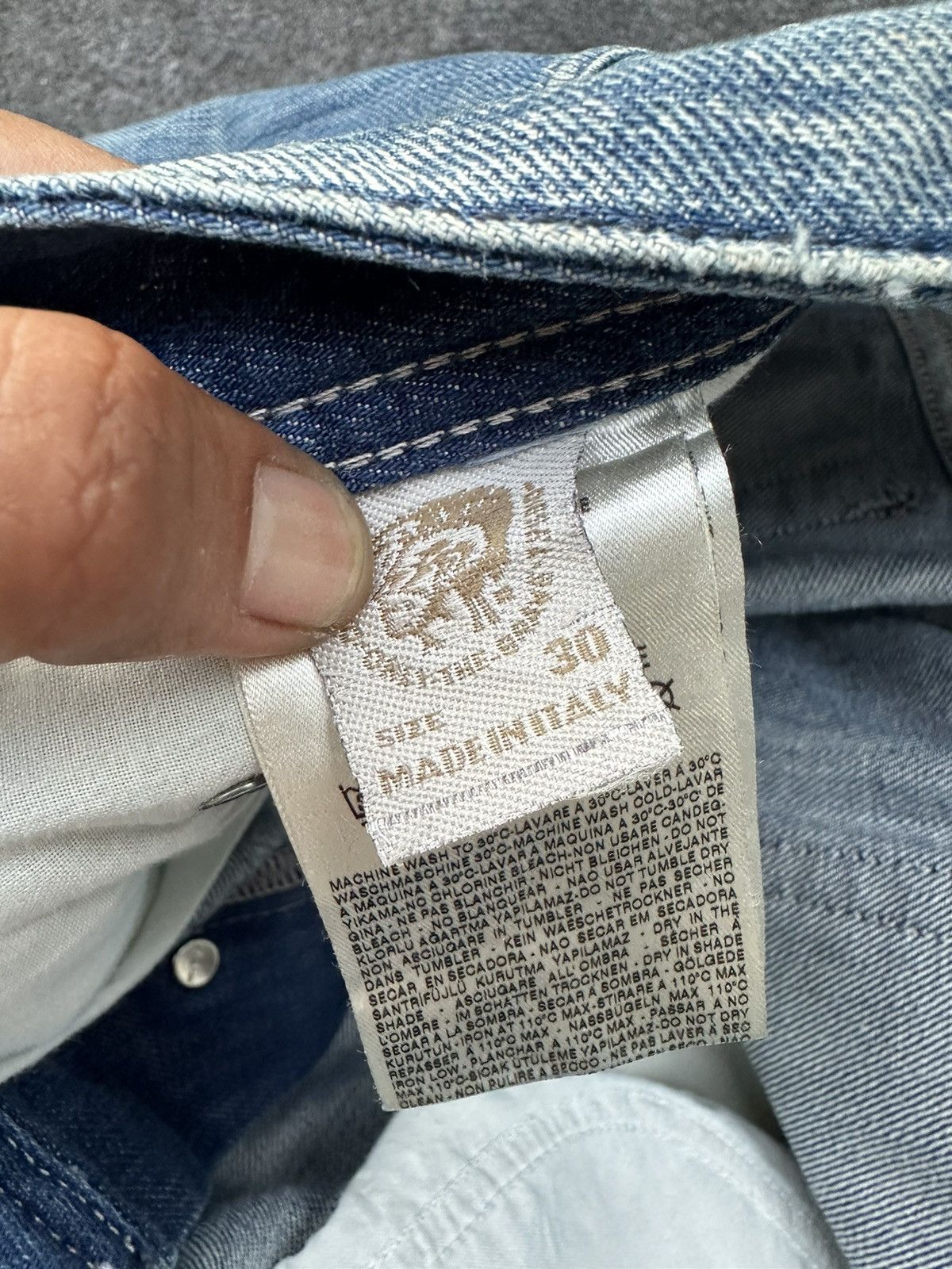 Beauty Beast × Diesel Diesel Safado Faded Washed Distressed Denim D3 Size US 30 / EU 46 - 17 Thumbnail